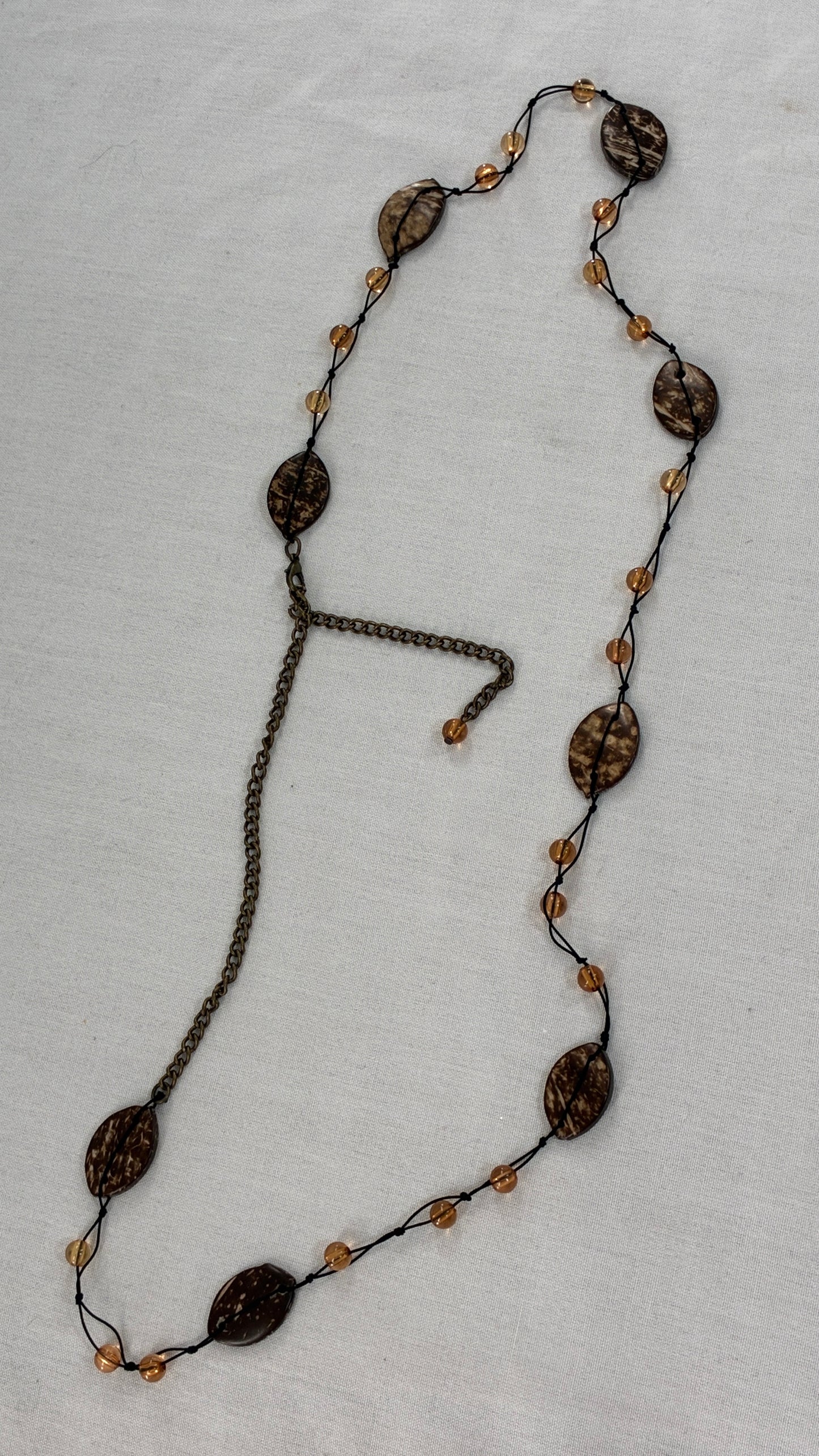 Vintage Beaded Coconut Belt