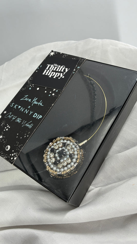 Free People Embellished Rhinestone Headphones