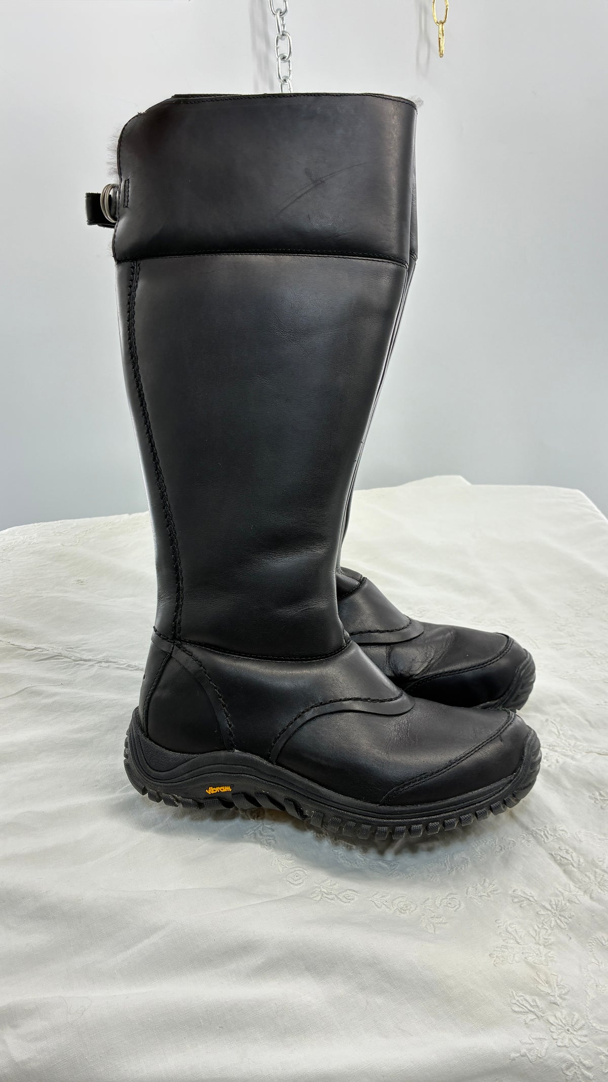 Vintage UGG Miko Thick Industrial Leather Chunky Boot (8)