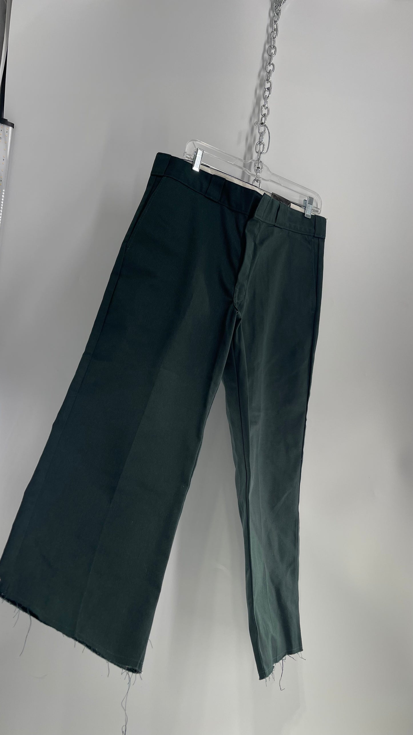 Dark Green Dickies Original Fit 874 Work Pants (34x37)