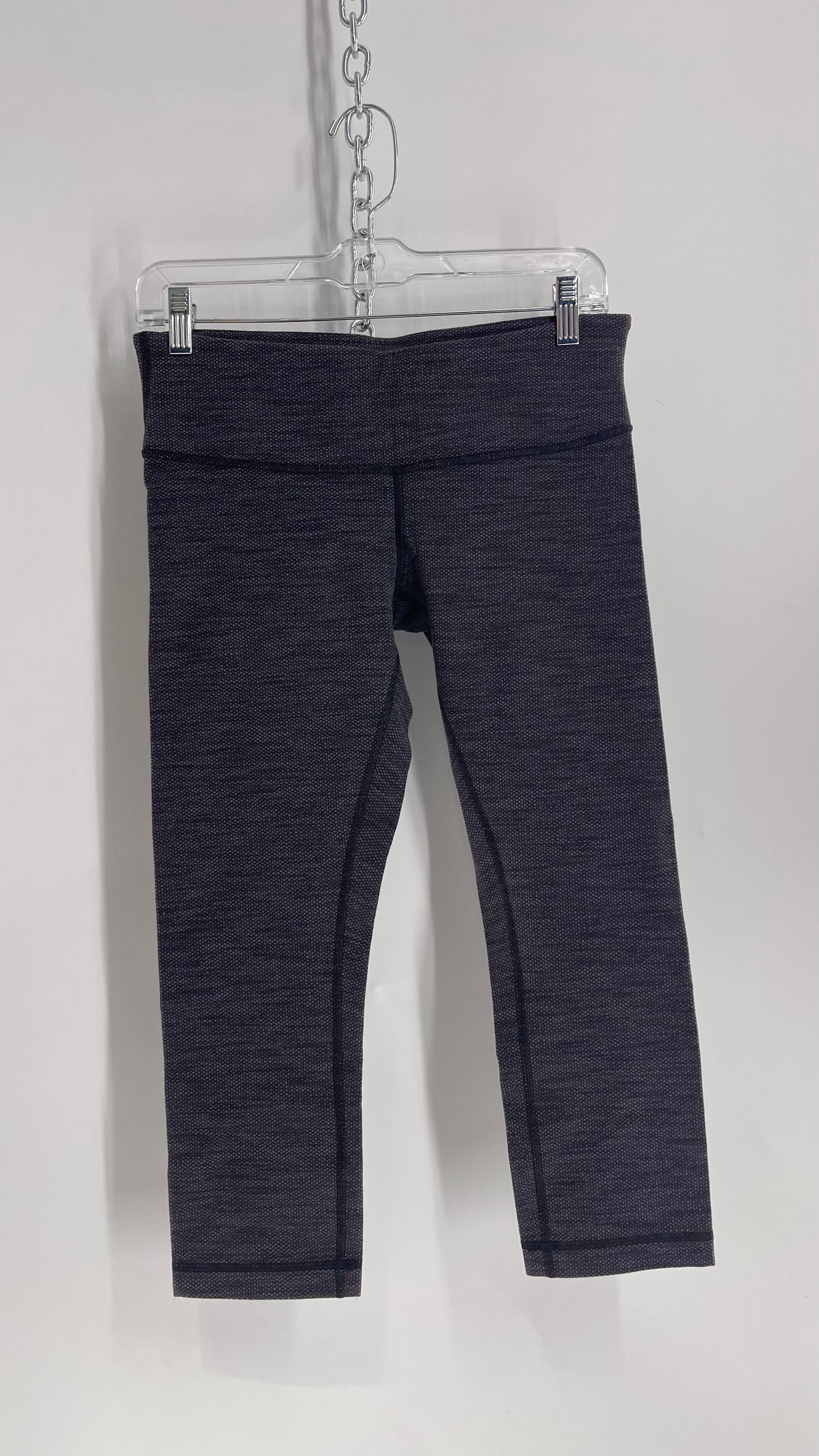 Lululemon Dark Charcoal/Slate Grey Capris (Small)