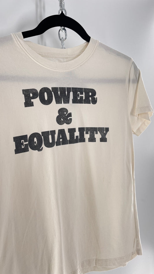 Power + Equality Faded Graphic Print T (Small)
