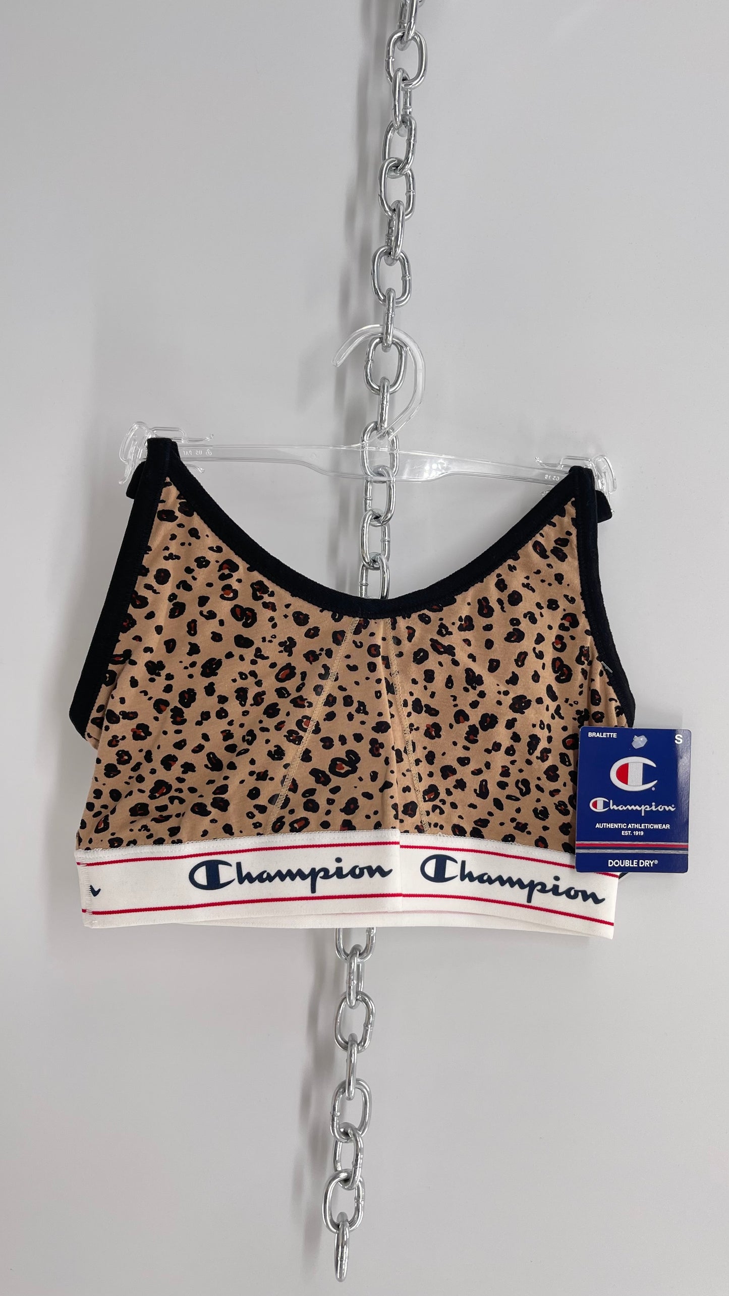 Deadstock Vintage Champion Cheetah Patterned Bra (Small)