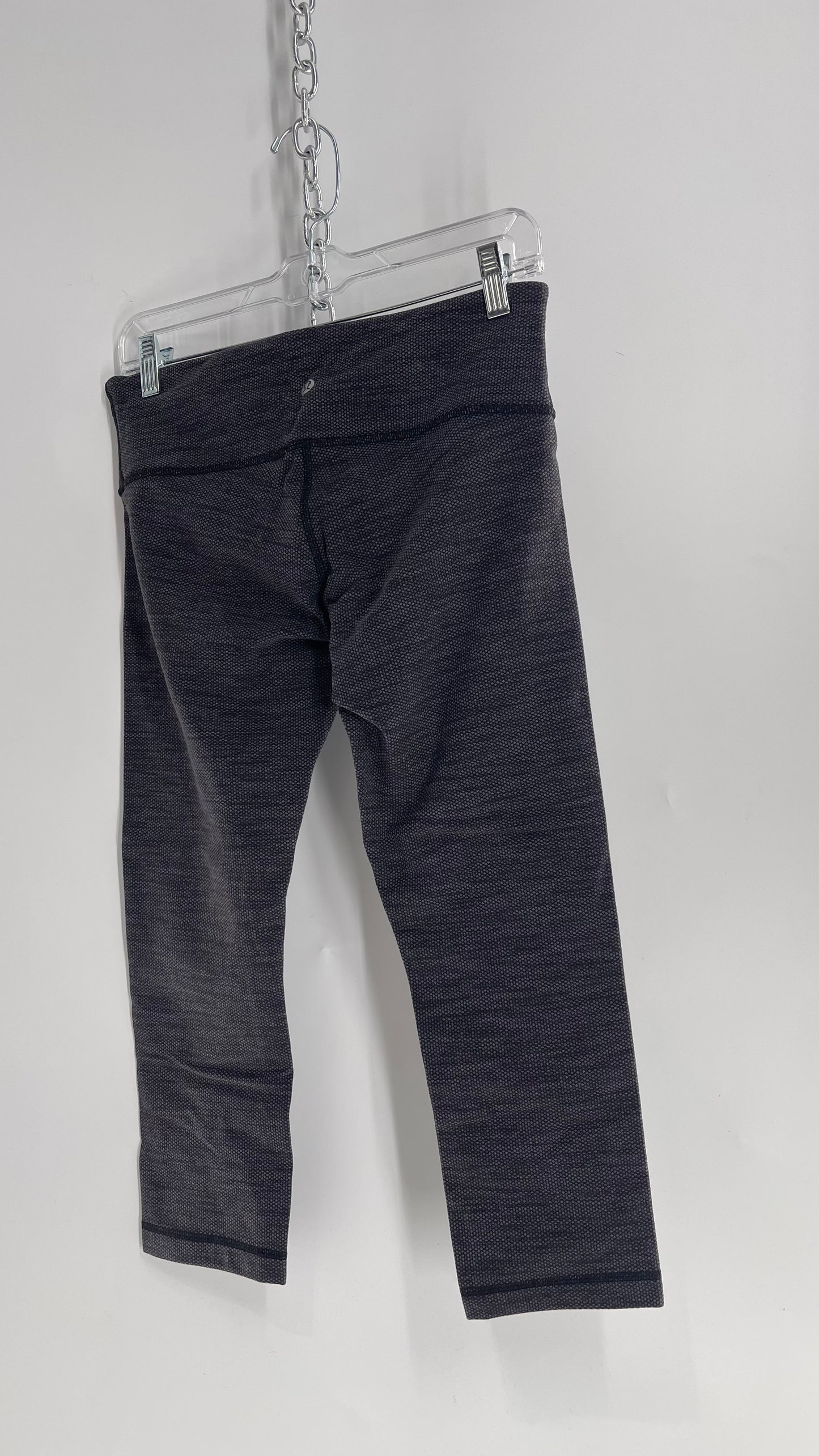 Lululemon Dark Charcoal/Slate Grey Capris (Small)