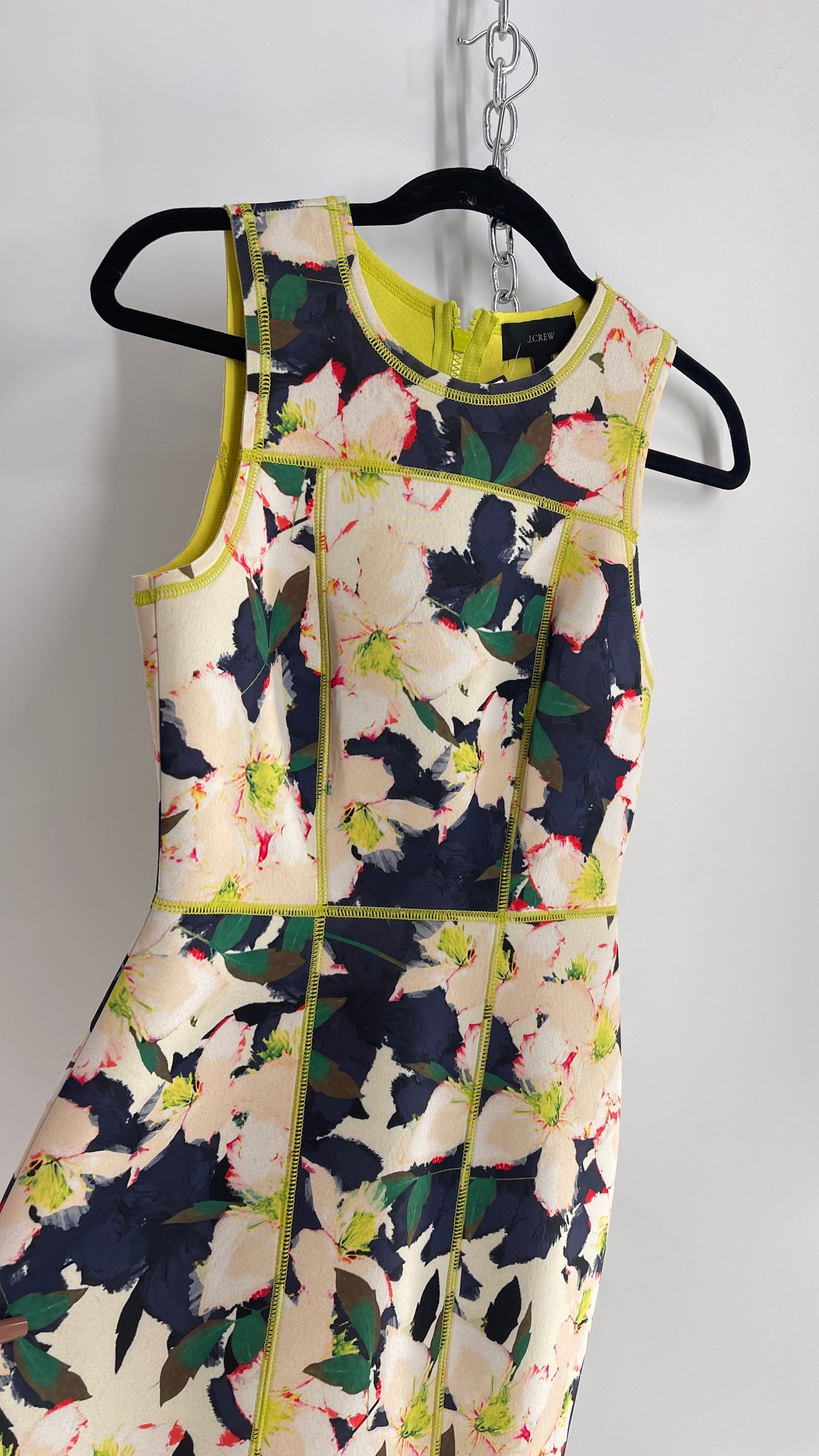 JCREW Neoprene Style Floral Dress (2)