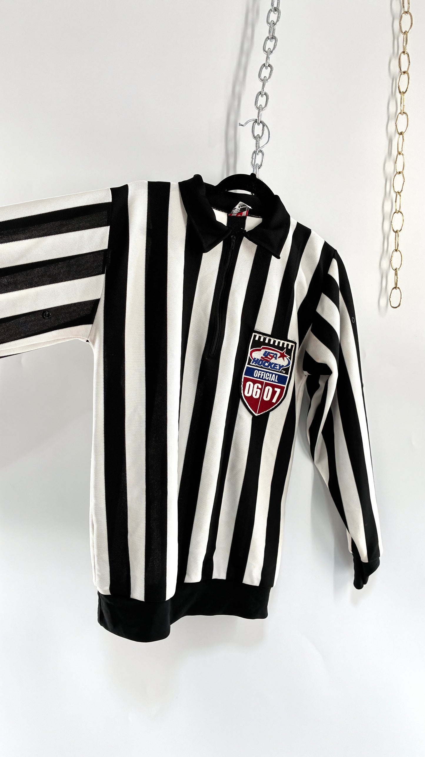 Vintage 1970s Referee USA HOCKEY Official 06/07 Top (Small)