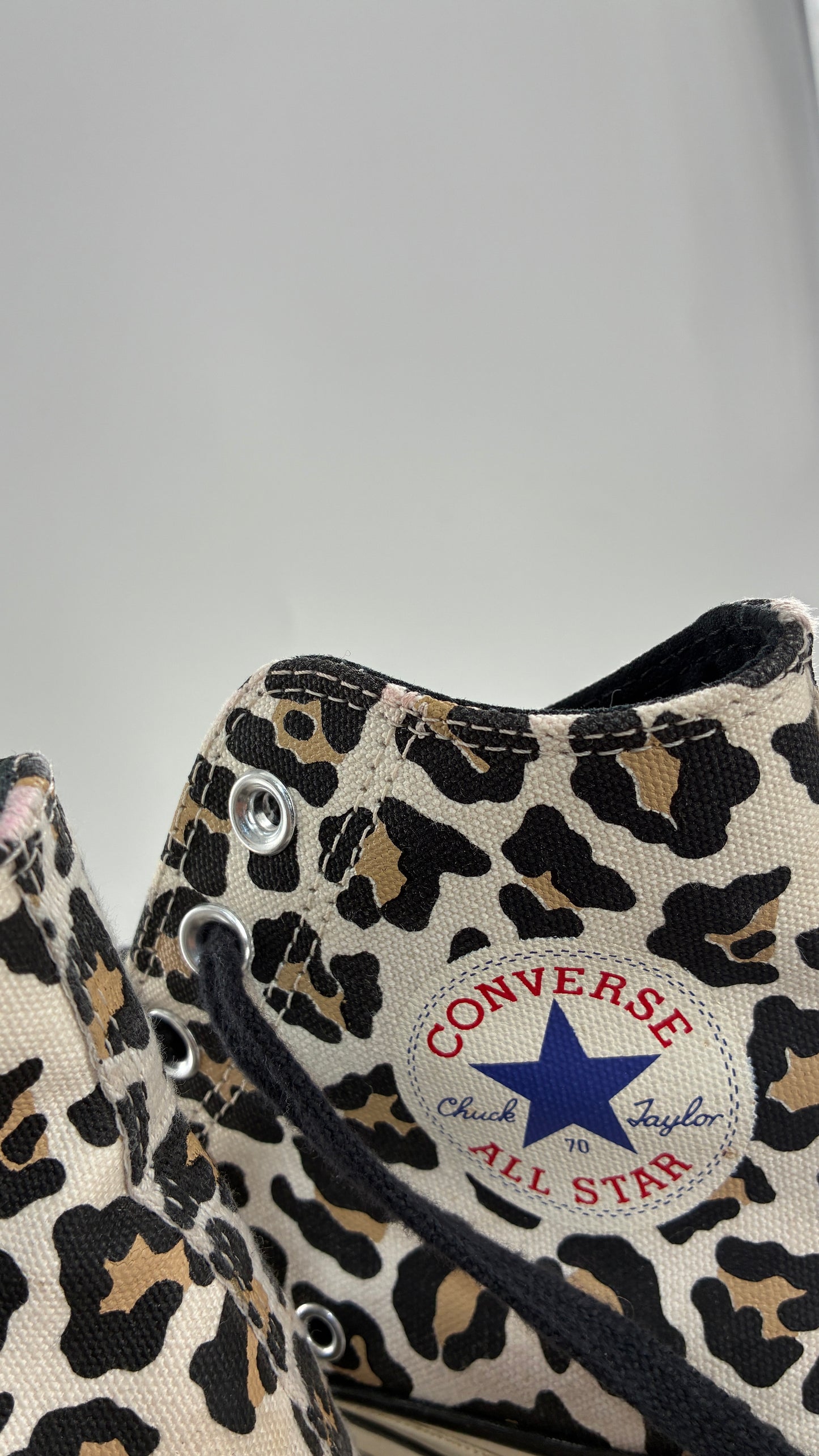 Vintage Converse Chuck Leopard Driftwood Ctas 70 Hi (W6.5)