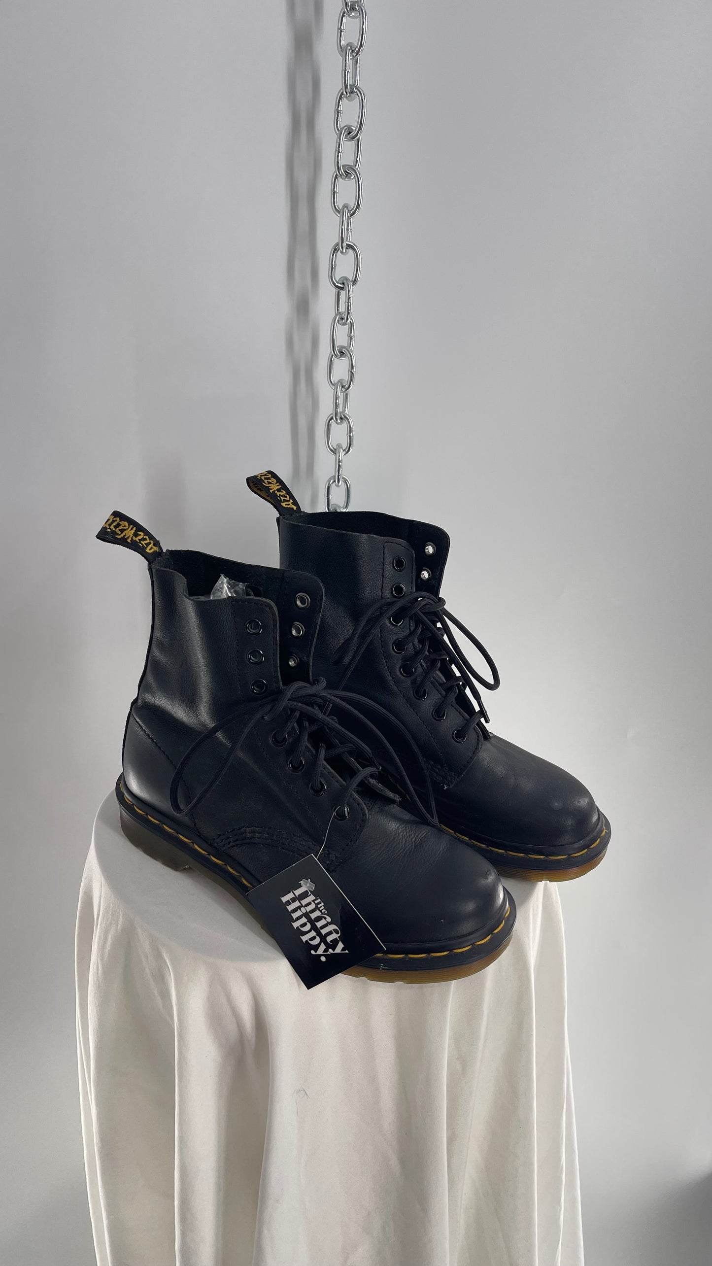 Doctor Martens Black Leather Virginia Pascal Boots (6)