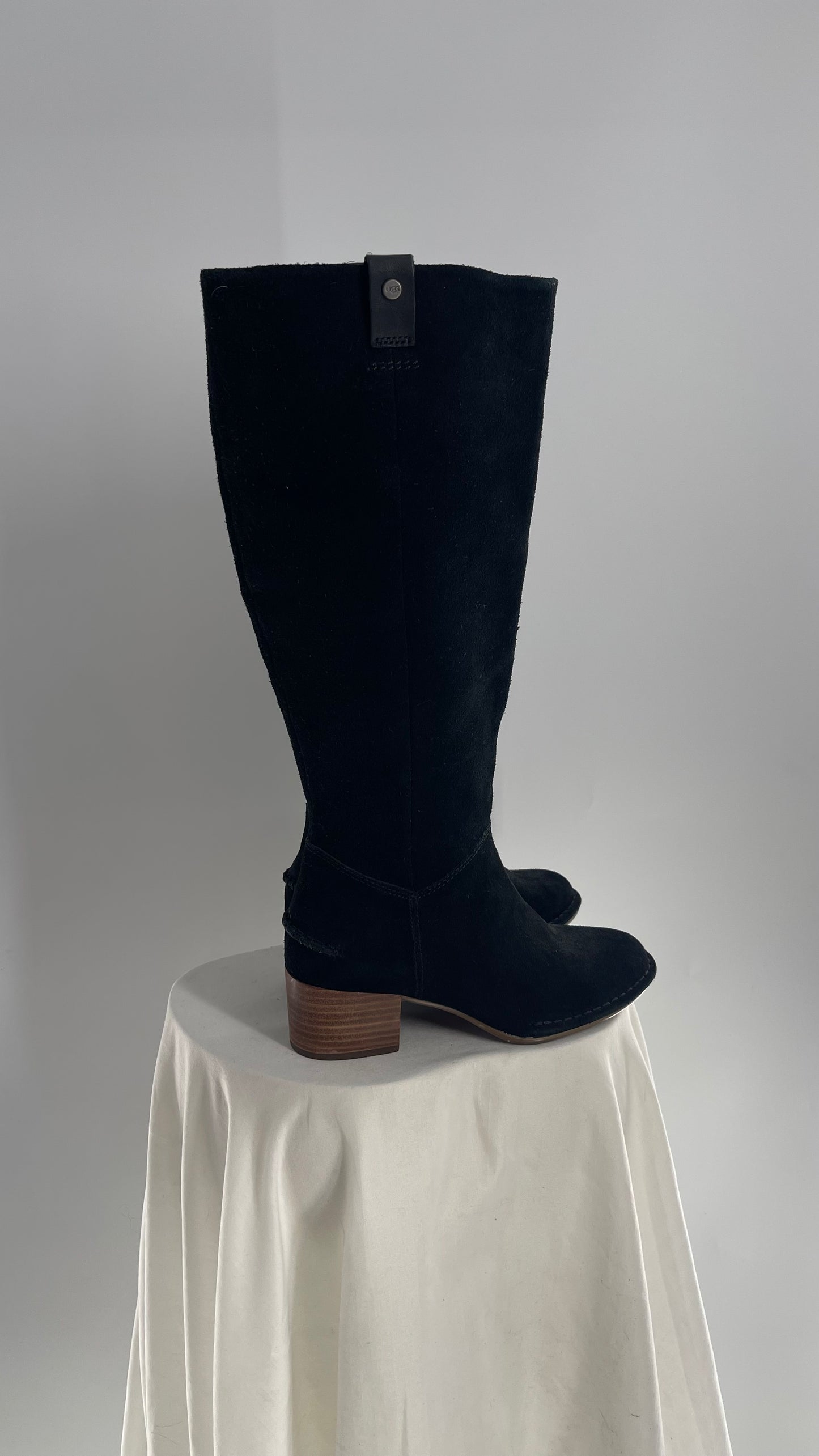 UGG x Free People Black Suede Riding Boot (6)