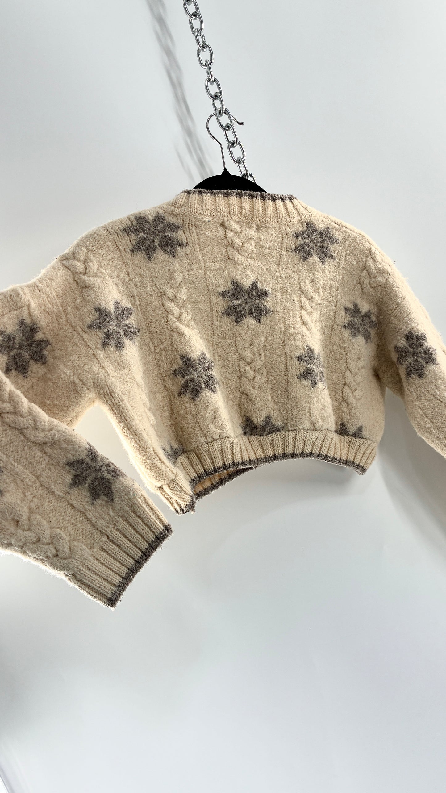 Urban Renewal by Urban Outfitters LAND’S END Thick Wool Land’s End Cropped Sweater (Small)