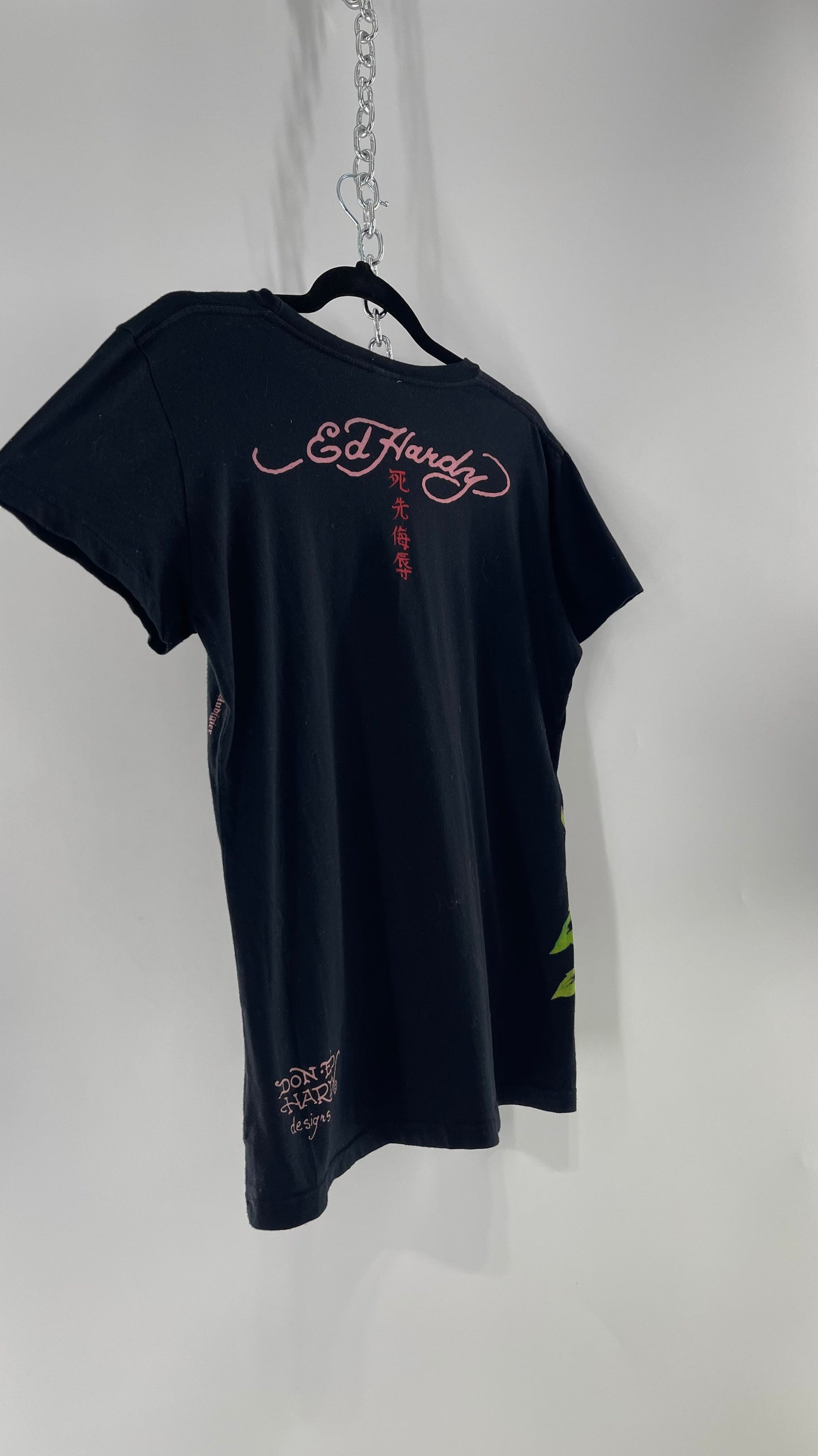 Vintage Ed Hardy  Floral T (Large)