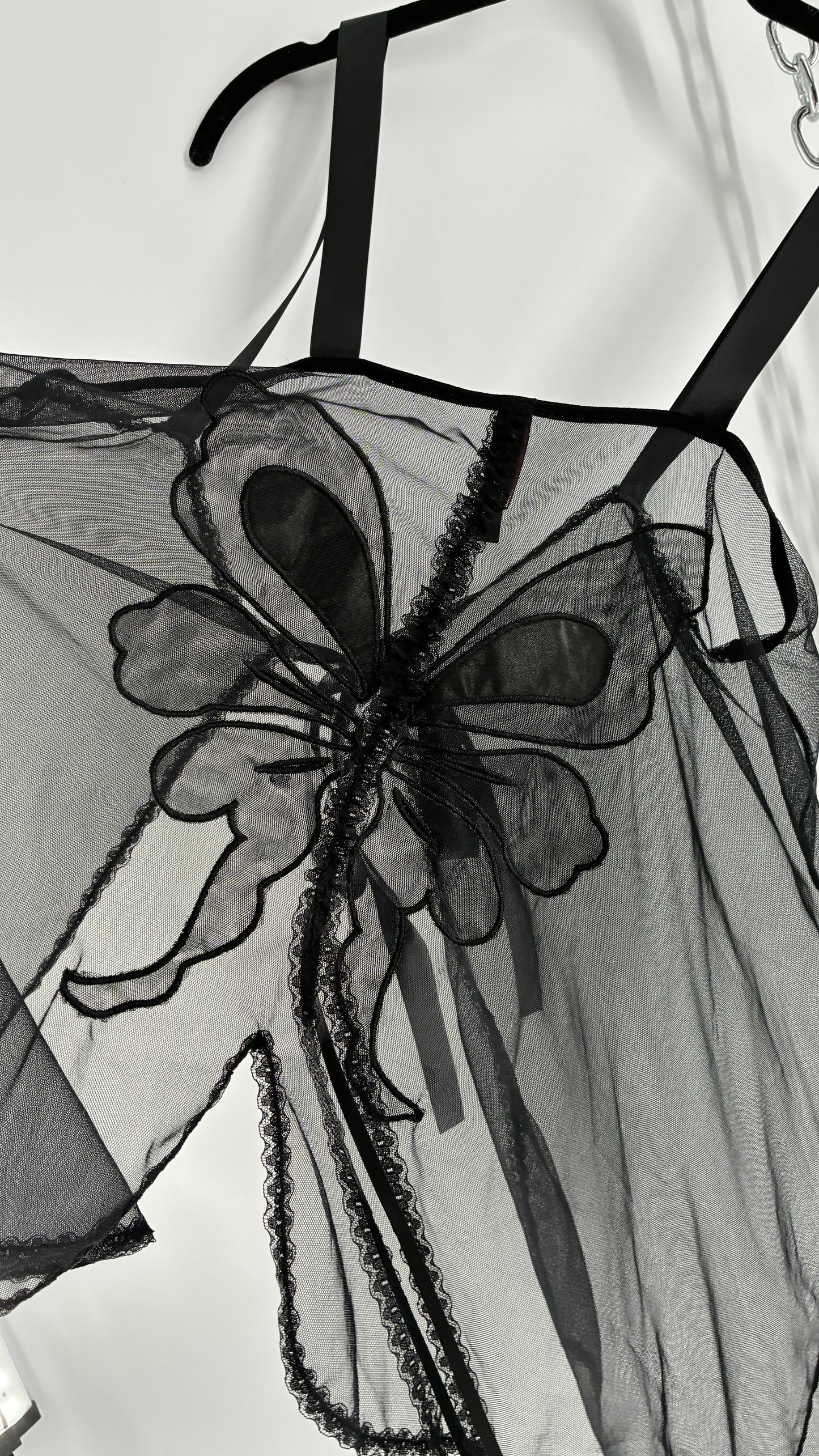 Victoria’s Secret Sexy Little Things Black Sheer Butterfly babydoll (Large)