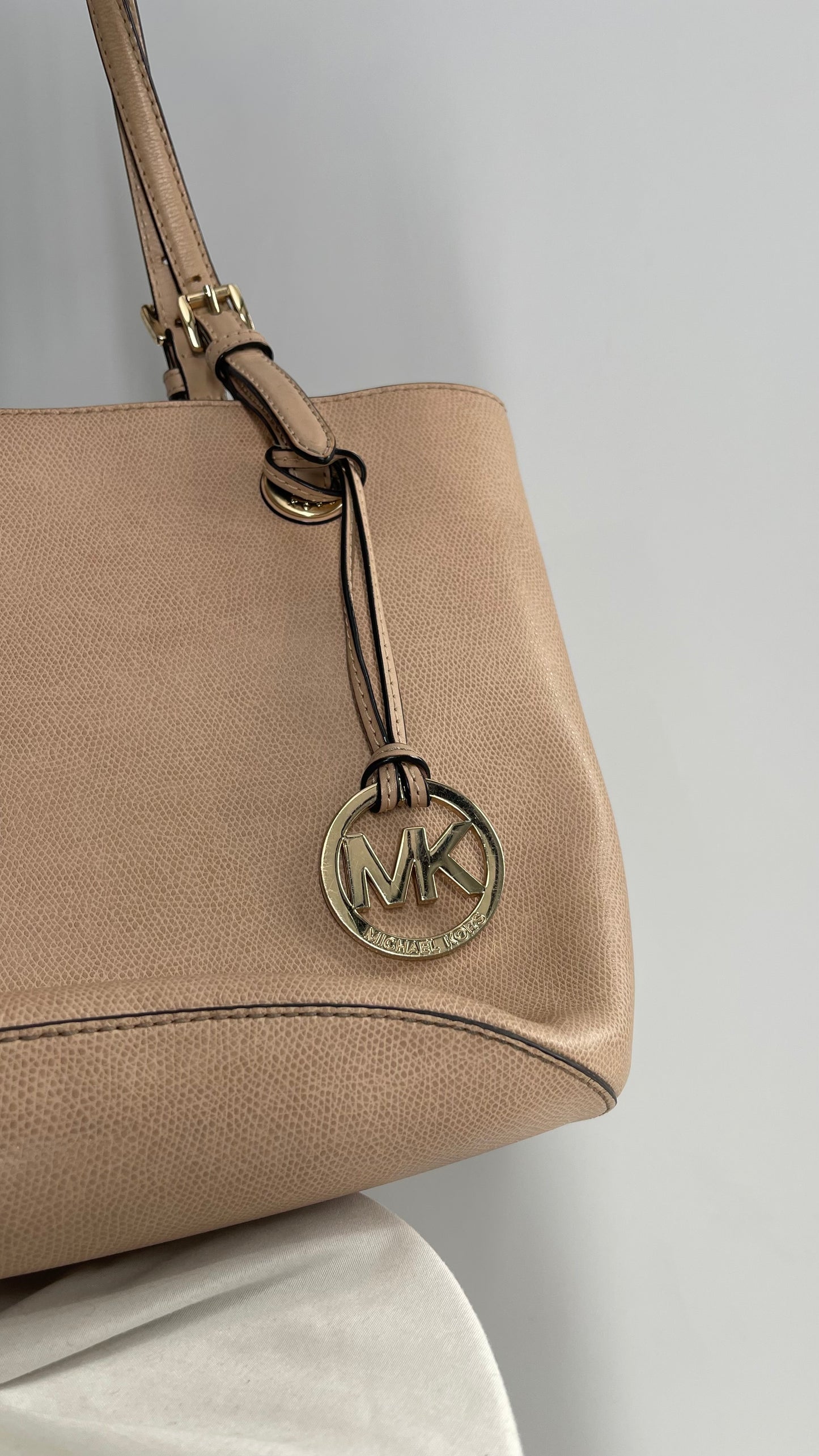 Michael Kors Neutral Beige Tote Bag