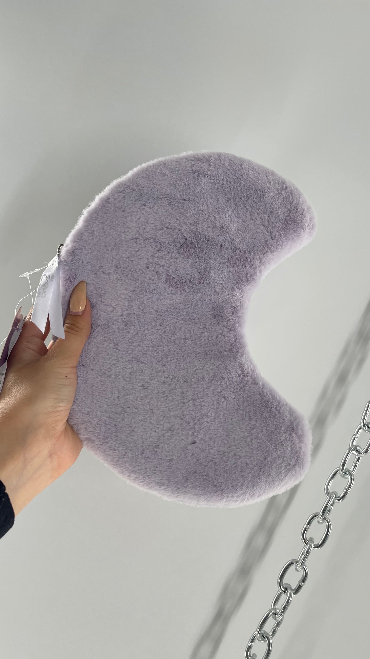 CRÈME Plush Moon Lilac Purple Makeup Bag