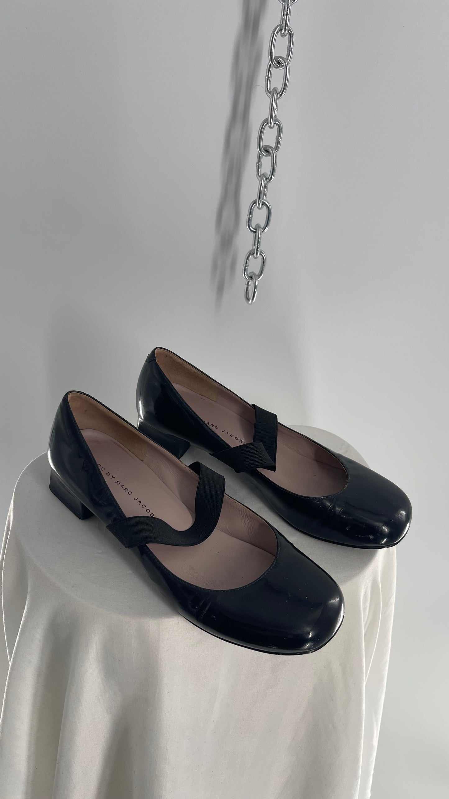 Marc by Marc Jacobs Patent Mary Jane Ballet Flats  (37.5)