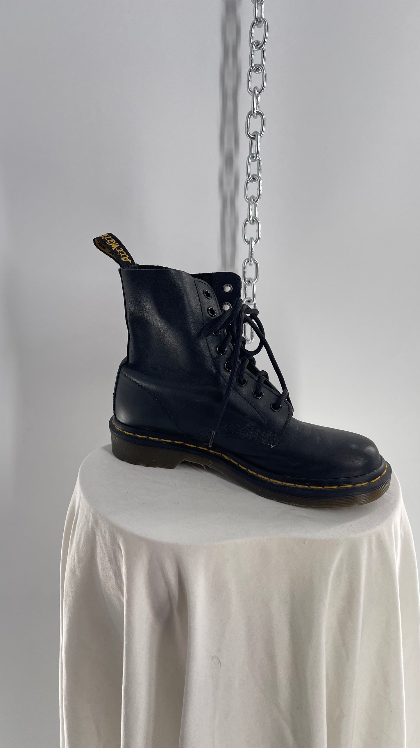 Doctor Martens Black Leather Virginia Pascal Boots (6)