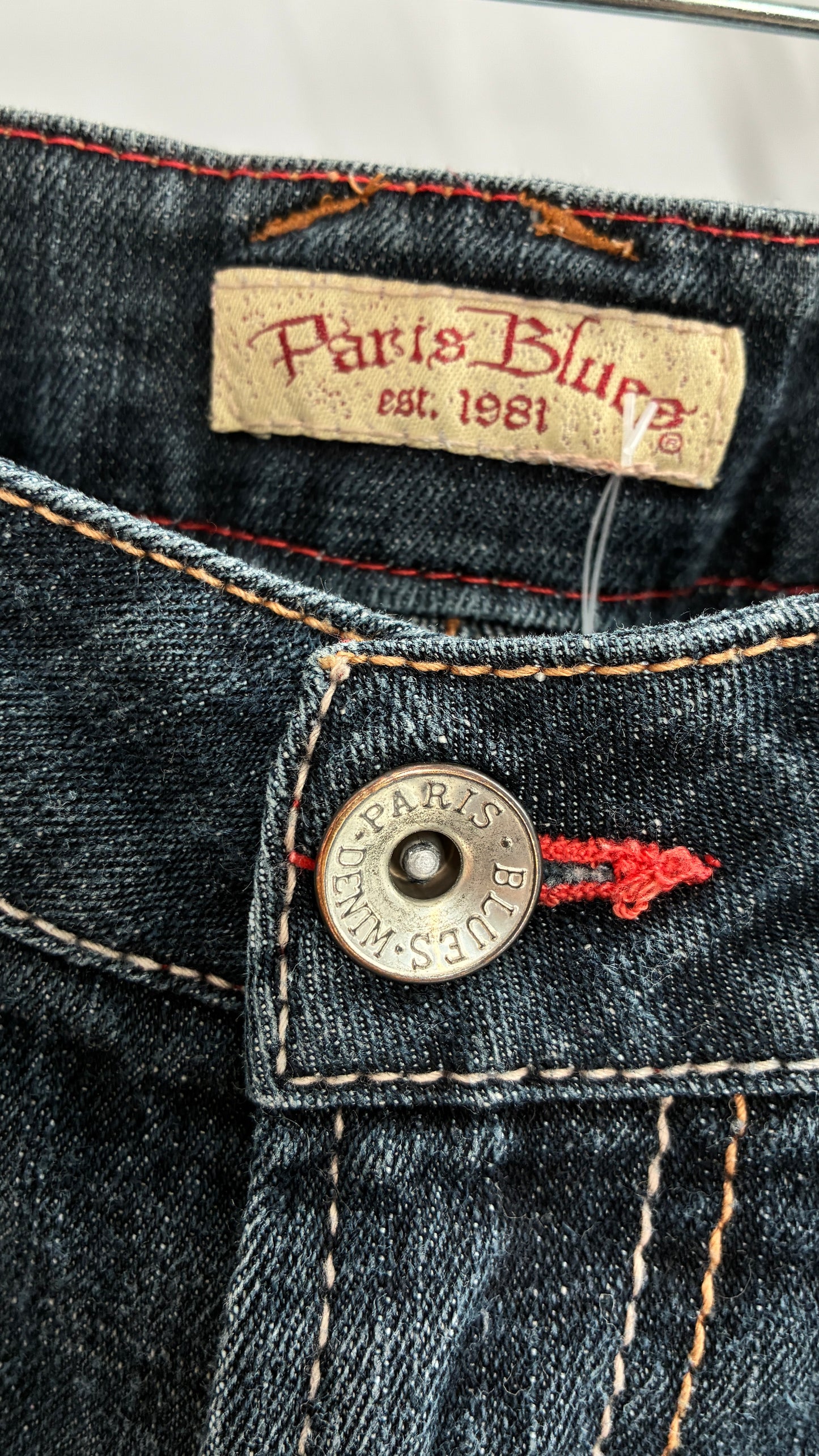 Vintage PARIS BLUES Low Rise Denim Shorts (3)