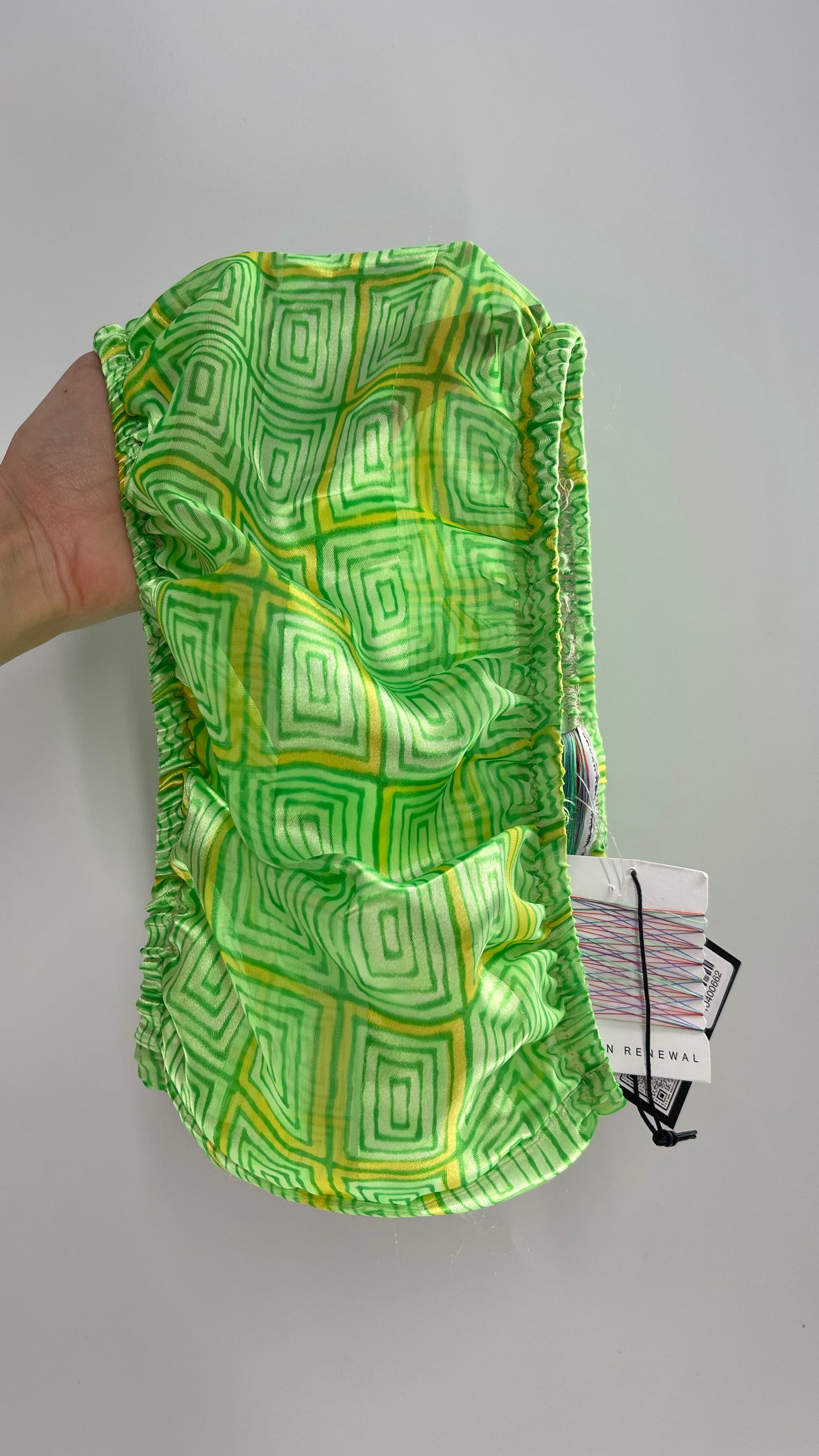 Urban Outfitters Renewal Upcycled Lime Green Bandeau with Tags Attached (M/L)