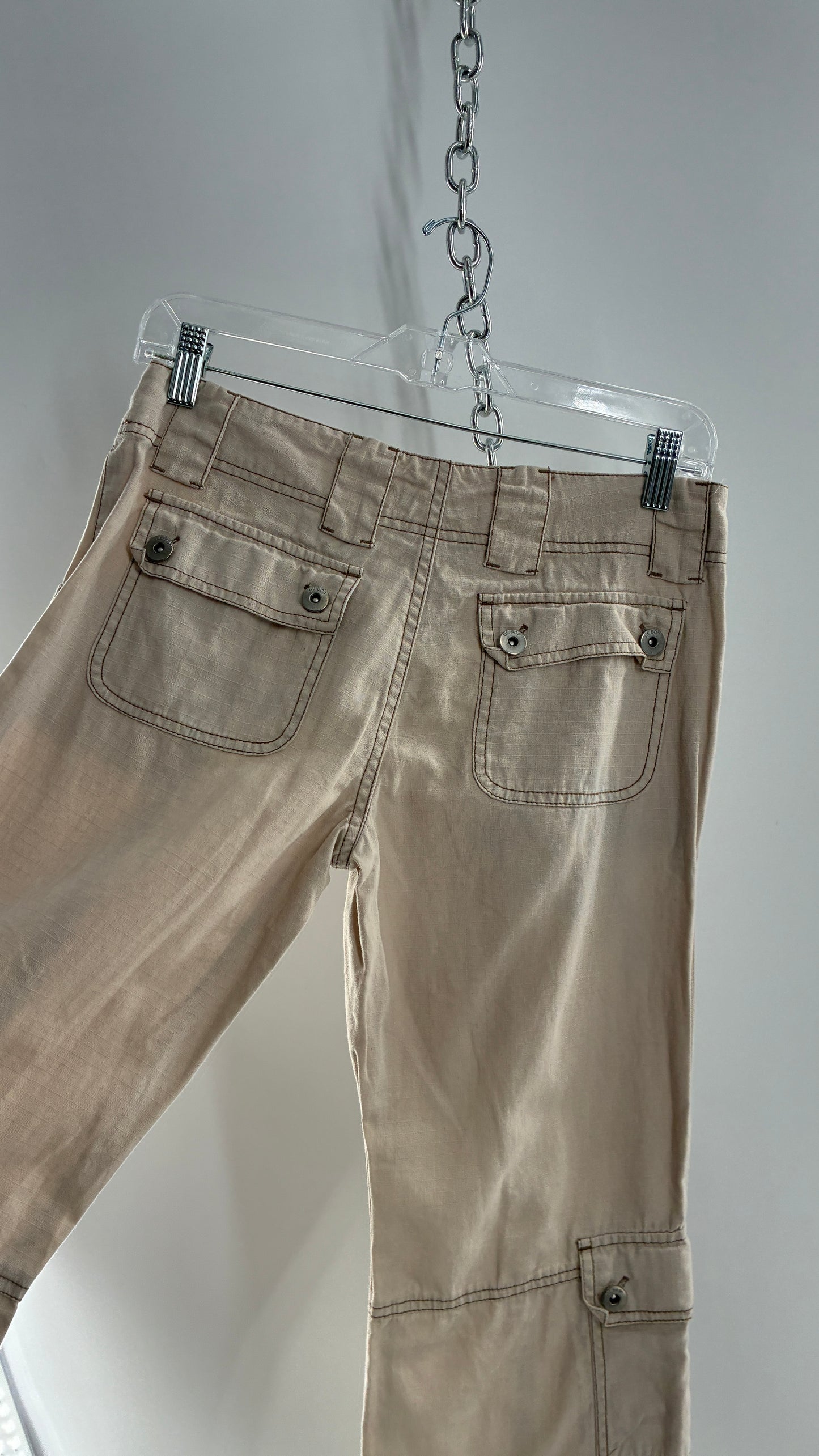 Vintage dELiA*s Light Weight Ultra Low Rise Kick Flare Cargo (3)