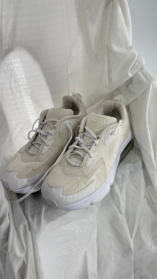 Worn Nike Air 200 Gs Triple White