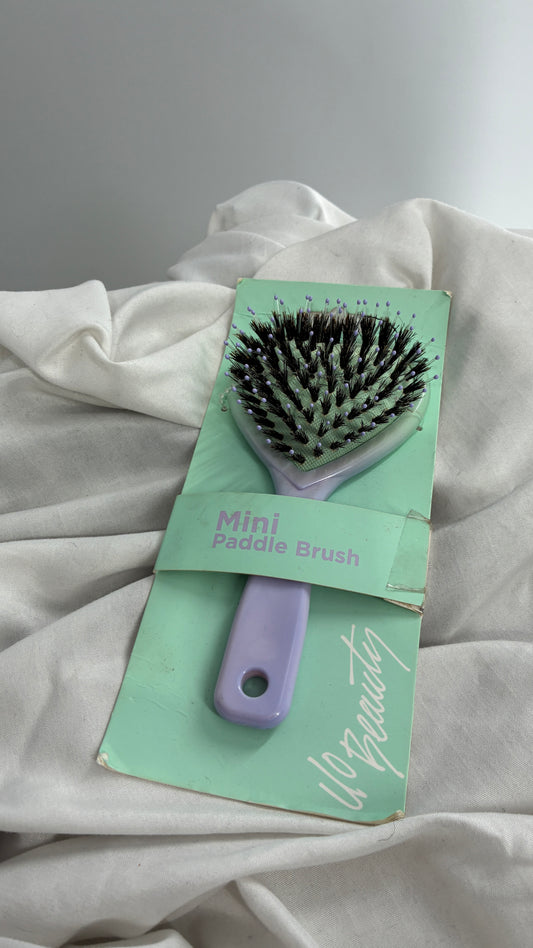 Urban Outfitters Teal/Purple Heart Paddle Brush