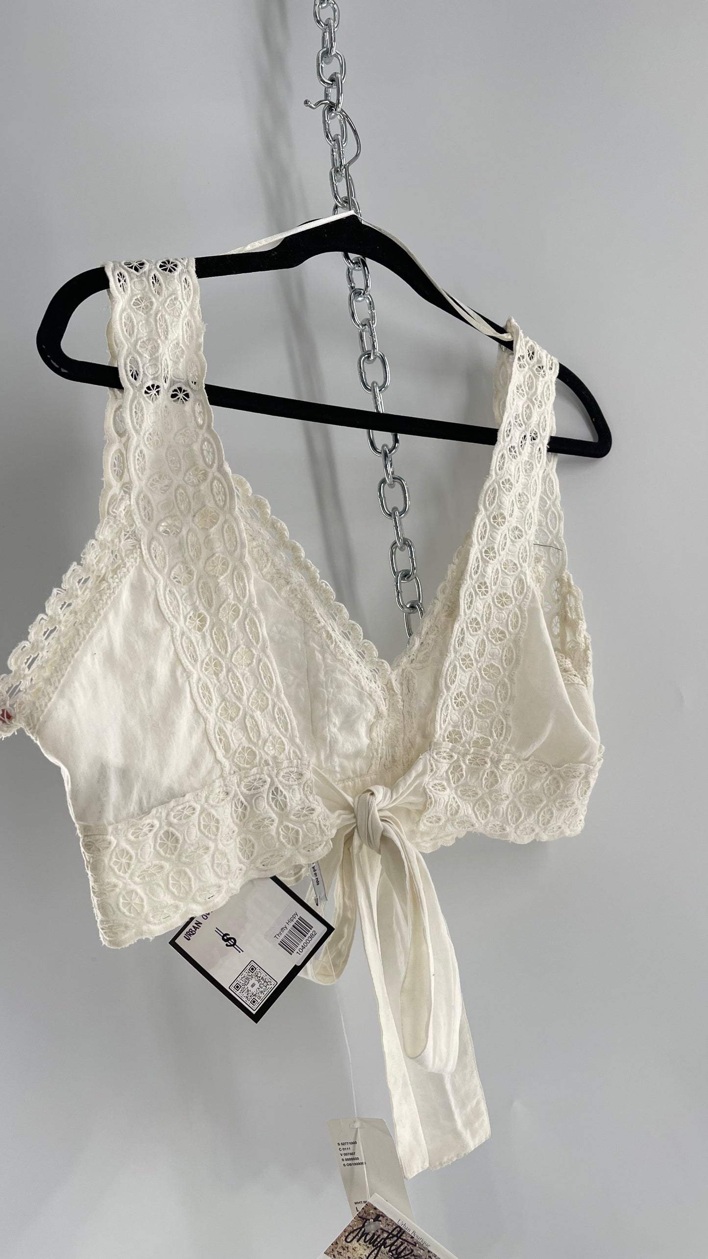 Urban Outfitters White Eyelet Lace Bustier with Tags Attached (Large)