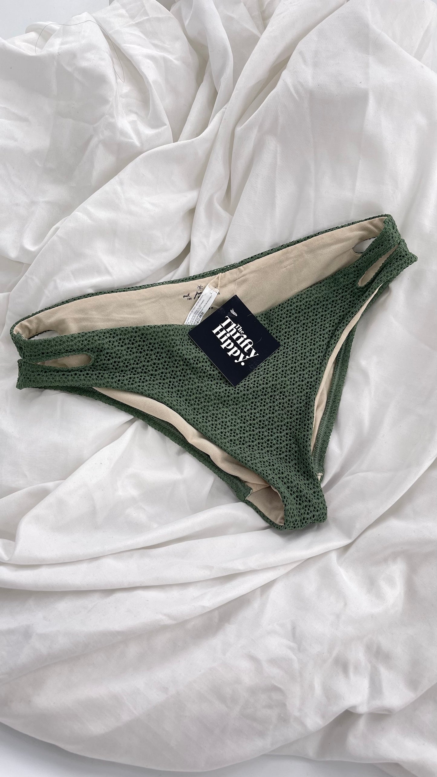 Urban Outfitters Out From Under Green Lacy Swim Bottoms (Medium)