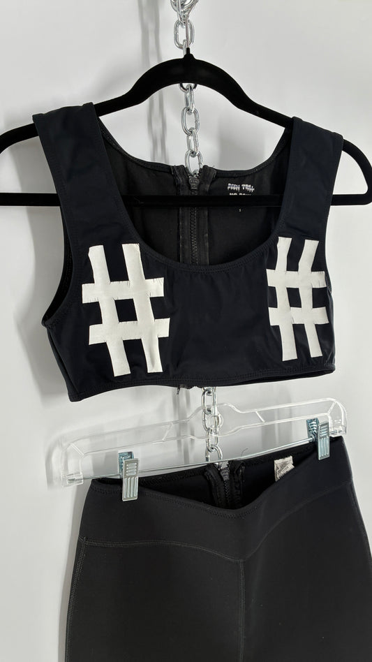 Vintage BEEN TRILL Wet Suit Set, Sports Bra and Neoprene Pants (S Top, M Bottoms)