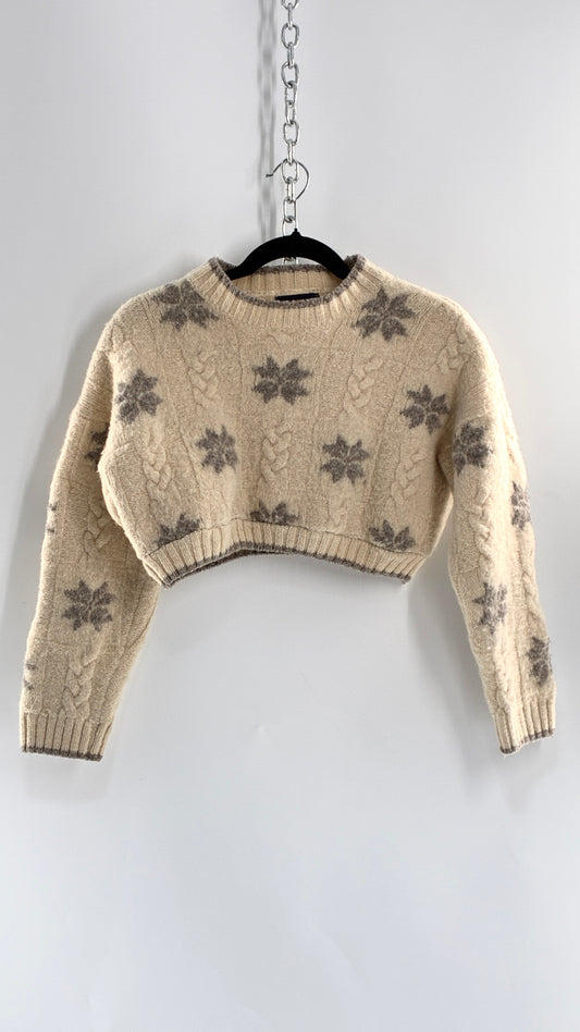 Urban Renewal by Urban Outfitters LAND’S END Thick Wool Land’s End Cropped Sweater (Small)