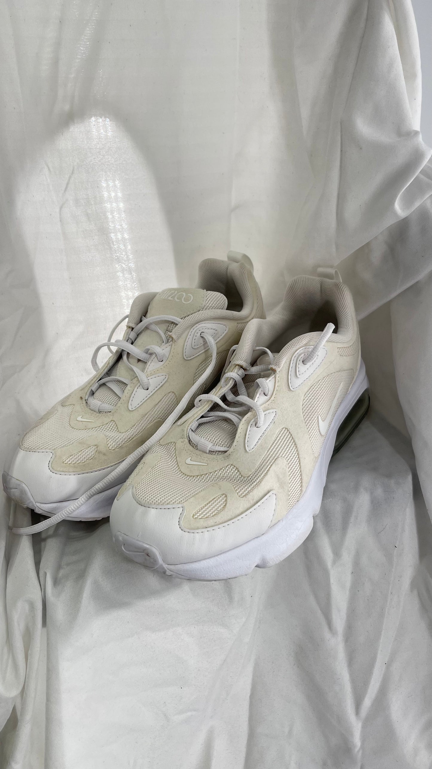 Worn Nike Air 200 Gs Triple White