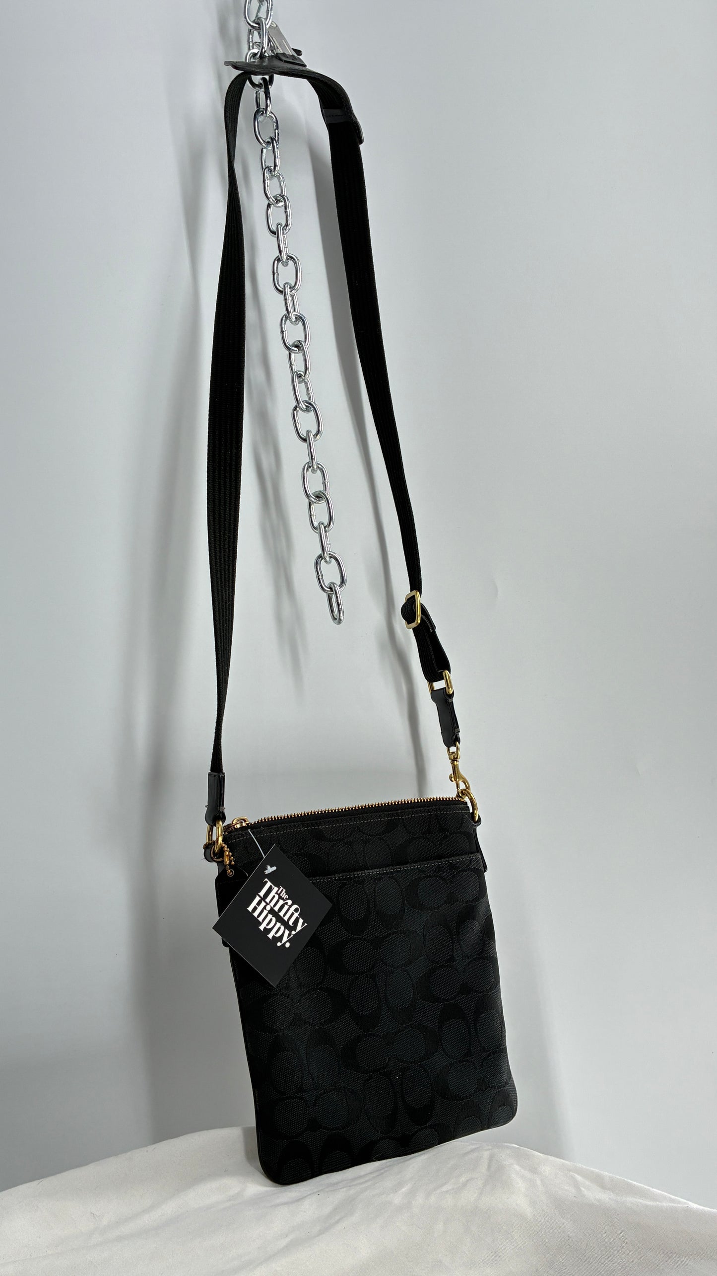 COACH Monogram Black Crossbody Purse