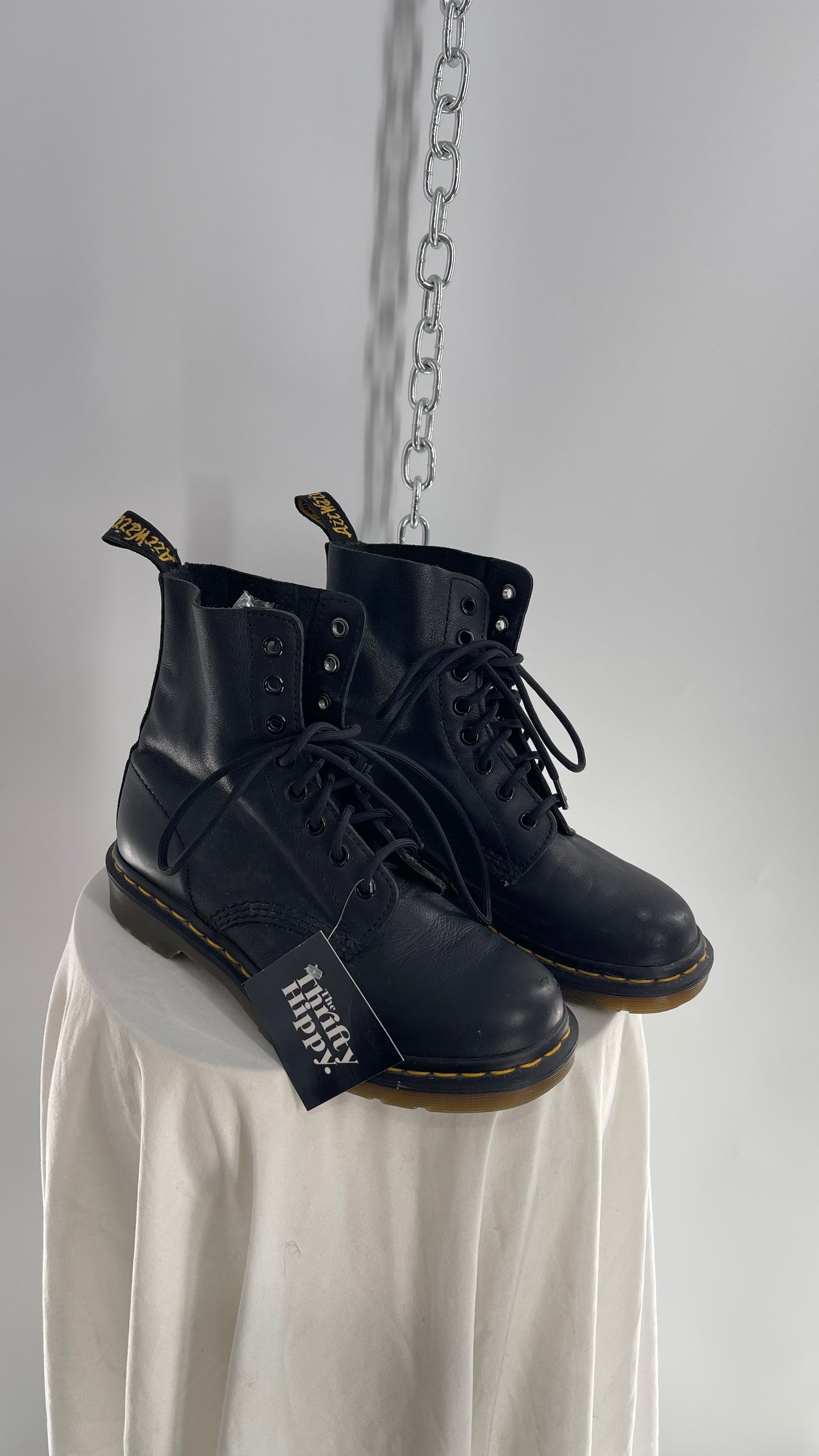 Doctor Martens Black Leather Virginia Pascal Boots (6)