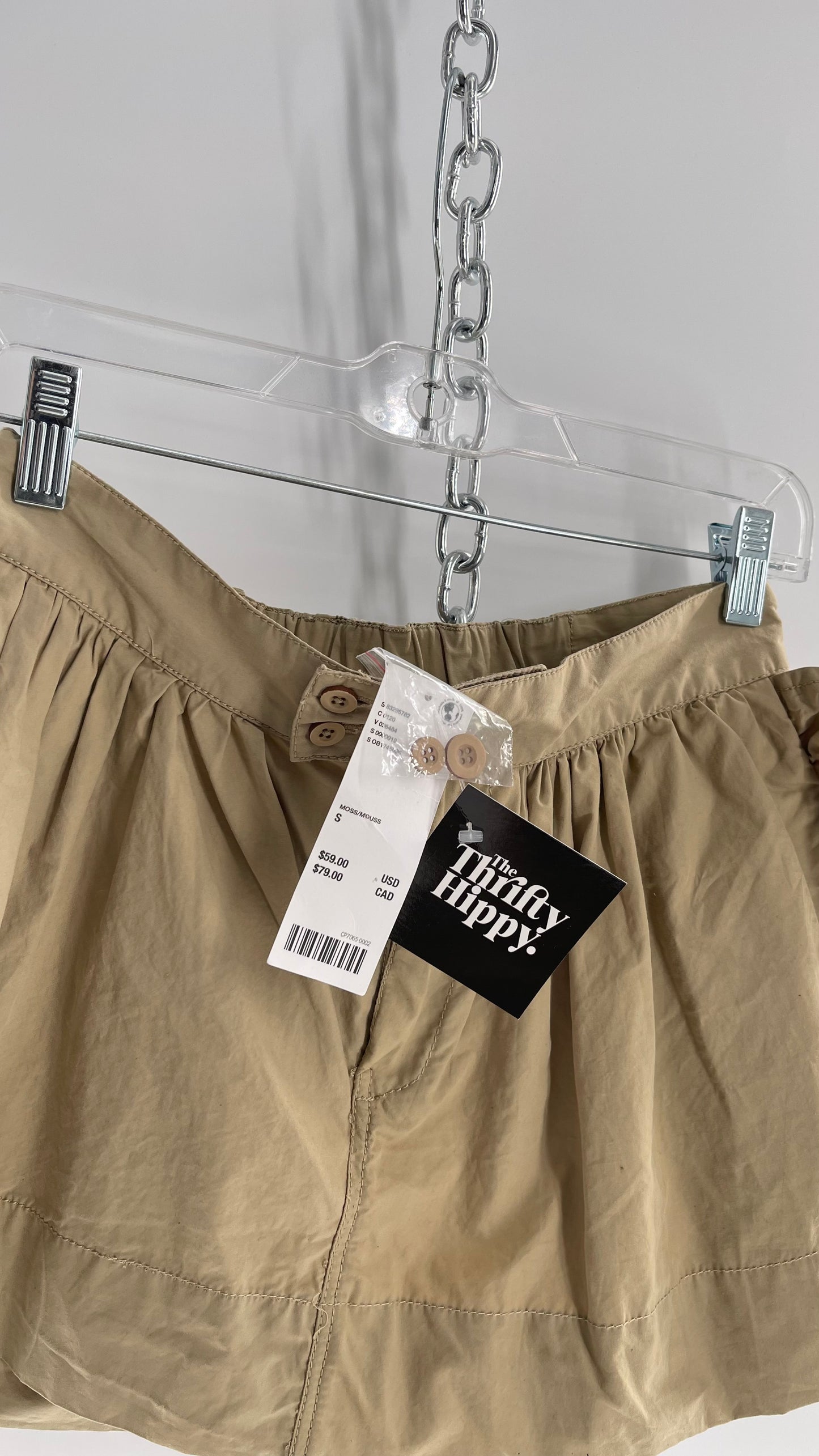 BDG Khaki Ultra Micro Mini Skirt with Tags Attached (Small)