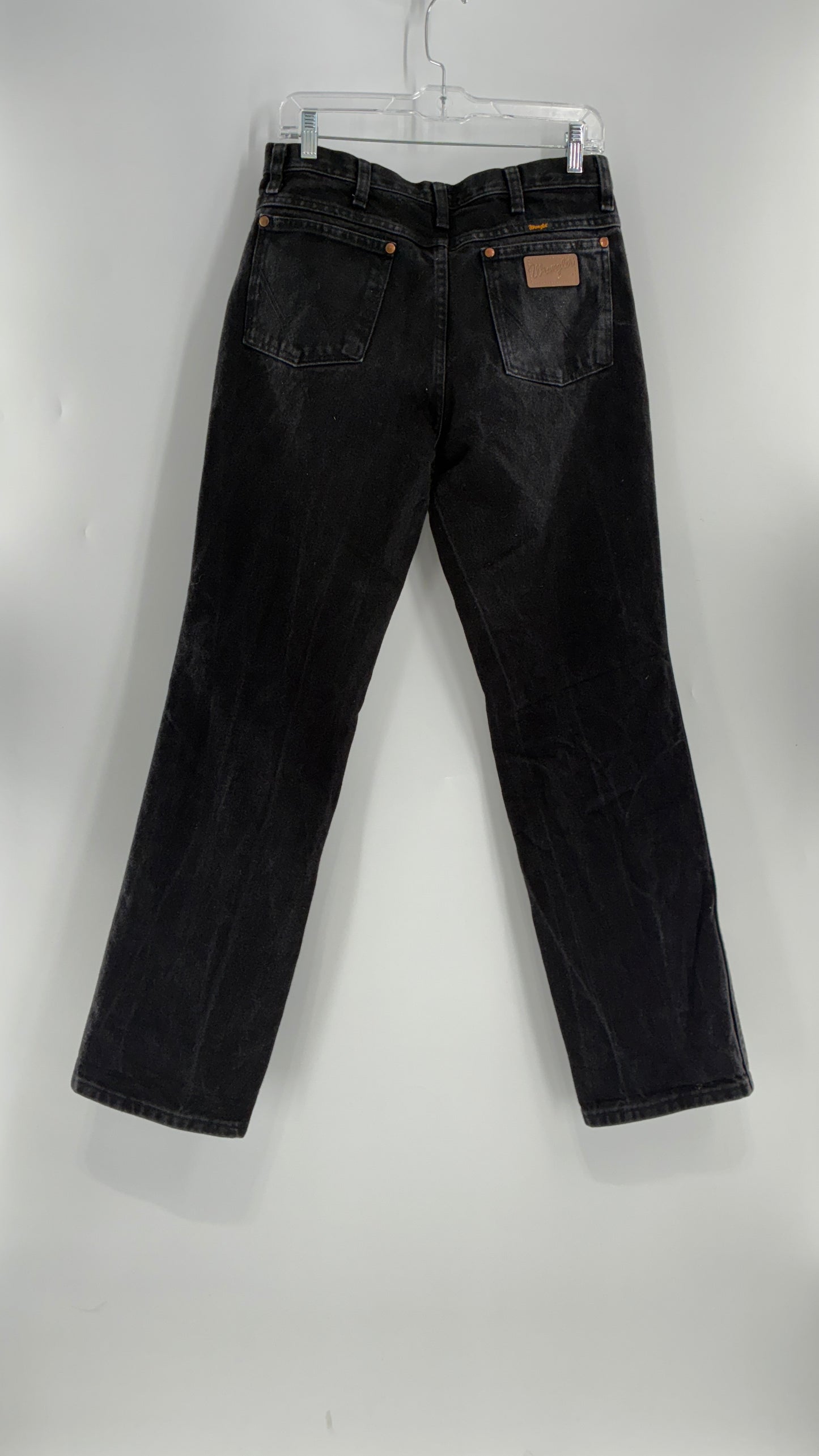 Vintage Wrangler Dark Grey Acid Washed Jeans (31x32)