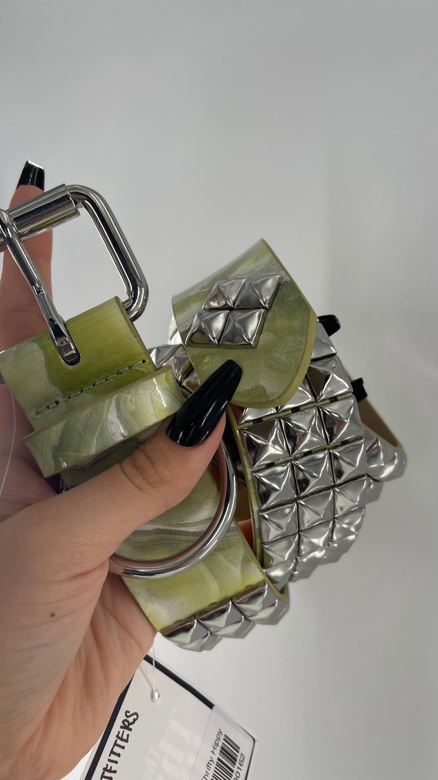 Urban Outfitters Marble Studded Belt (Medium)