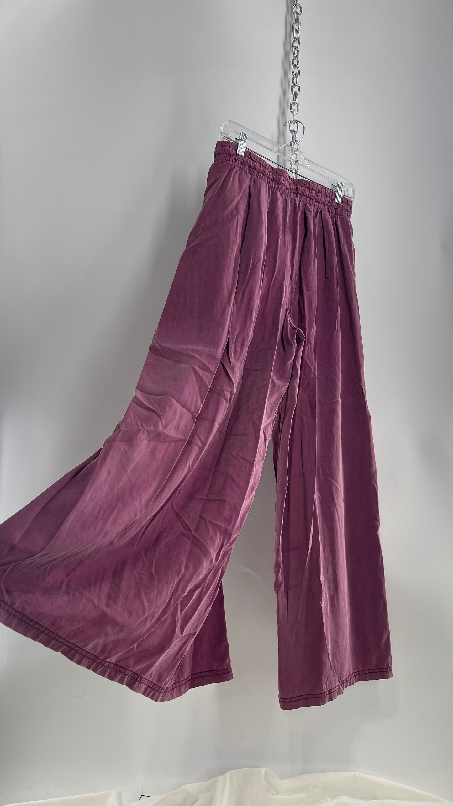 Free People Movement Pink/Purple Baggy Yoga Pant (Small)