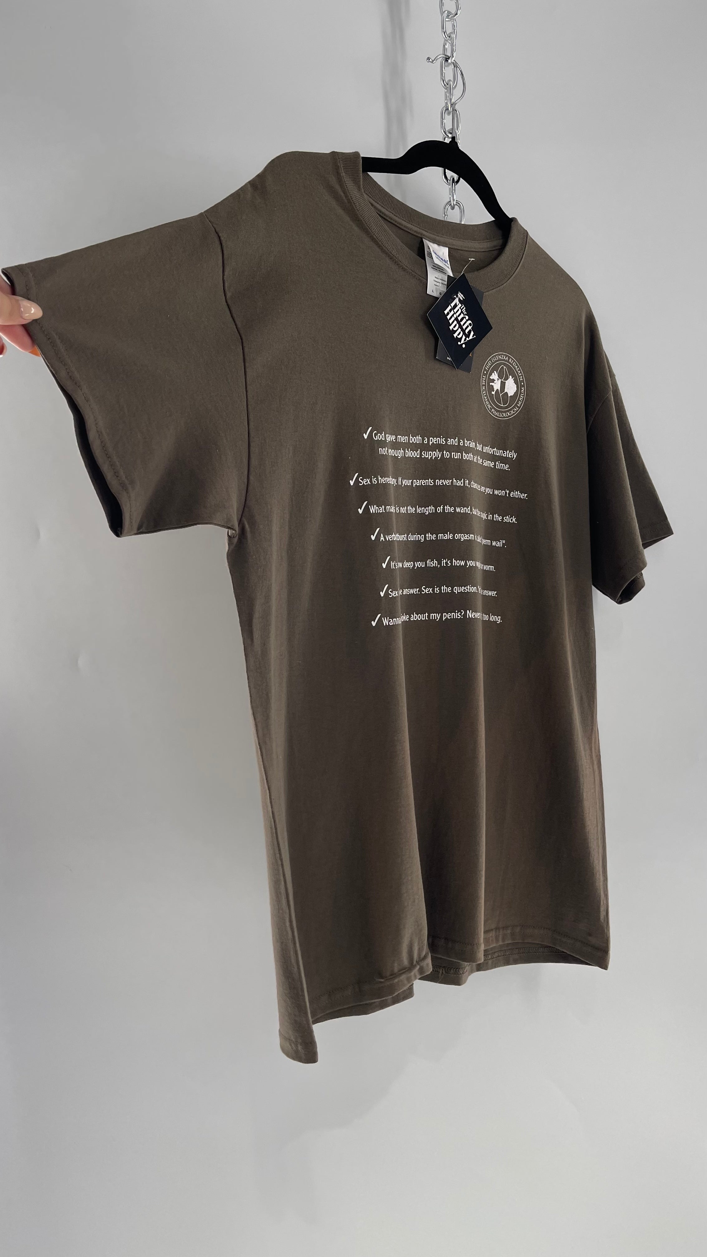 Vintage Icelandic Penis Museum T Shirt with Tags (Large) – The Thrifty Hippy