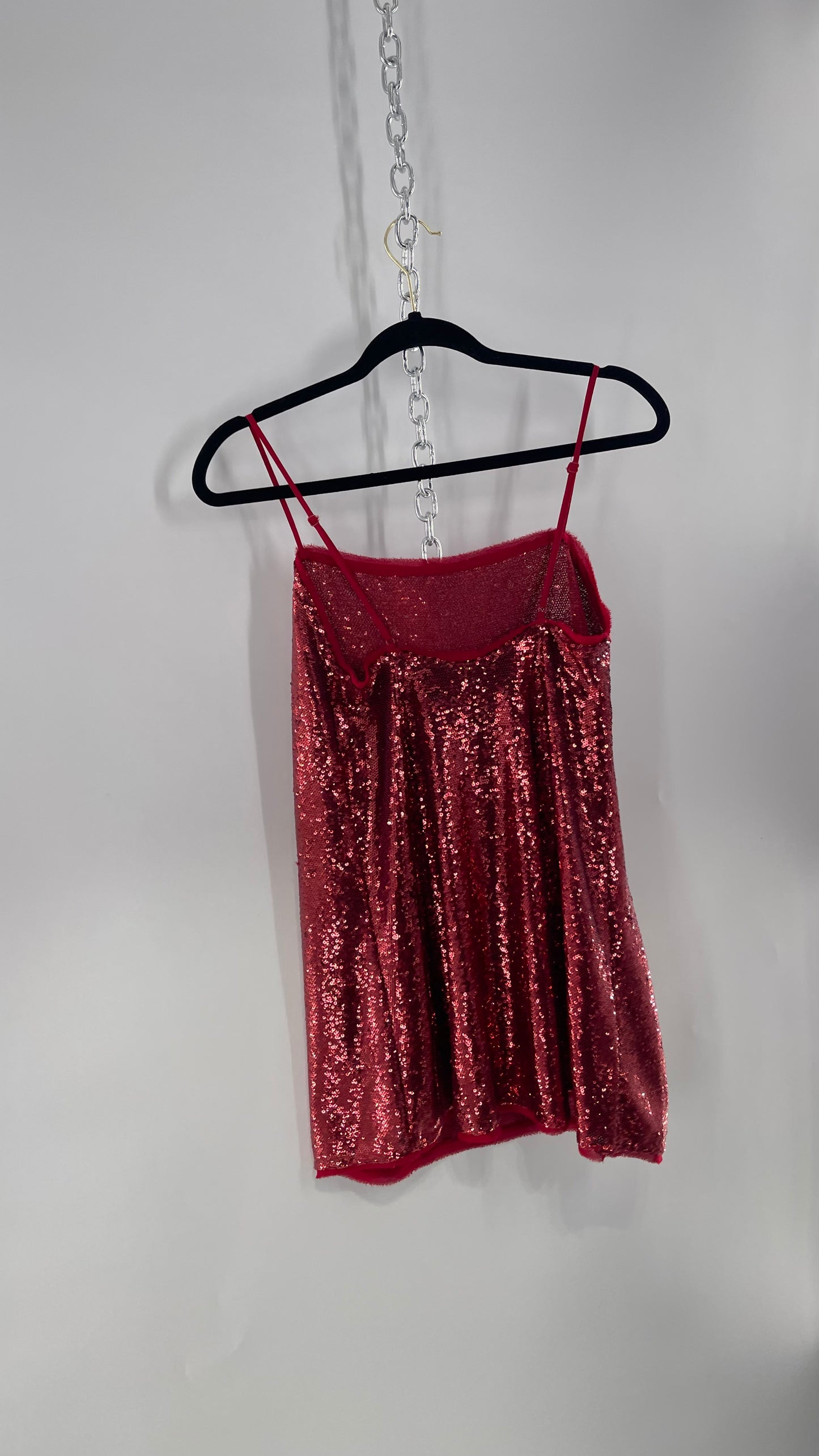 Free People Intimately Red Sequin Size XS