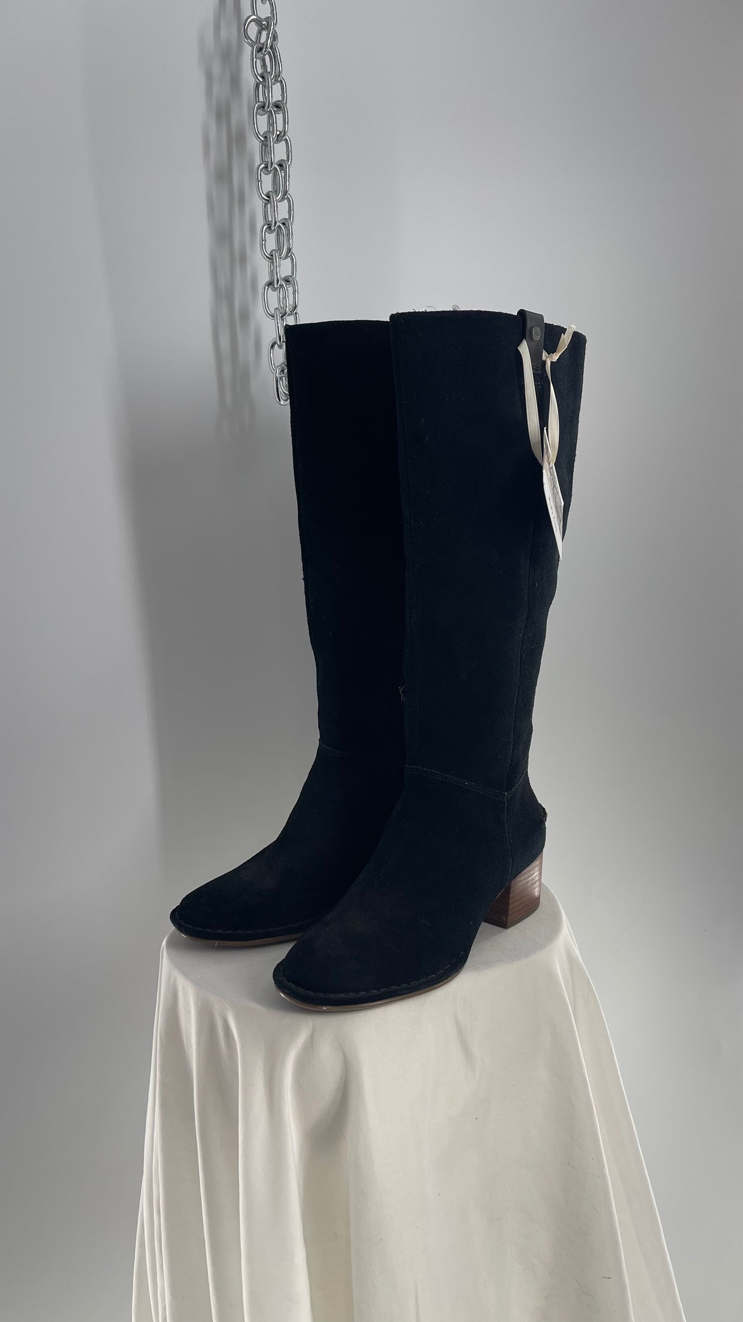 UGG x Free People Black Suede Riding Boot (6)