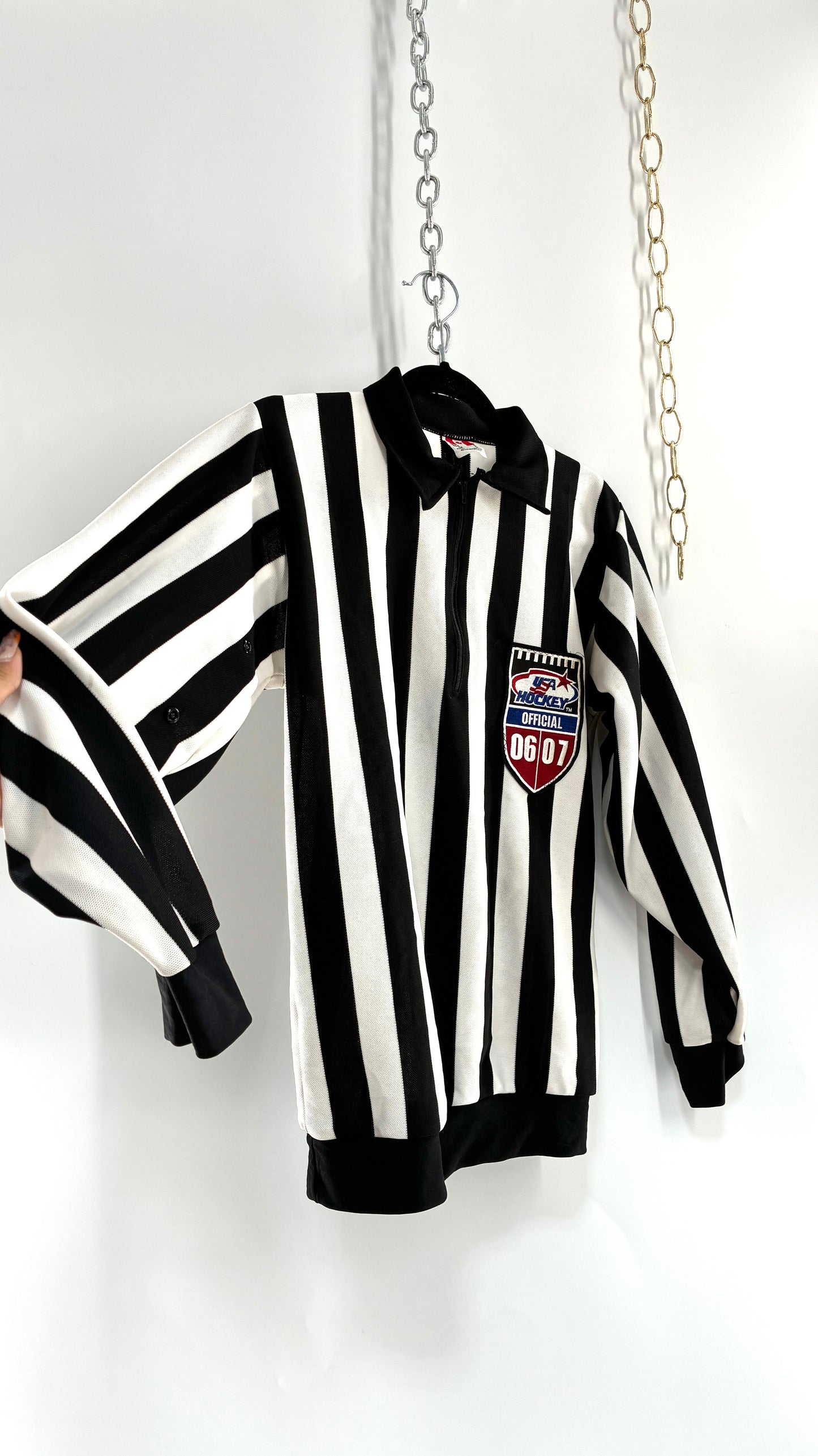 Vintage 1970s Referee USA HOCKEY Official 06/07 Top (Small)