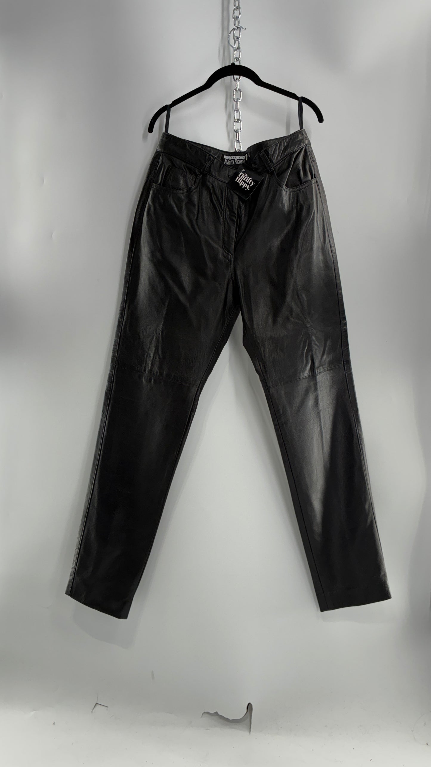 Vintage J. Percy for Marvin Richards Black Leather Pants (12)