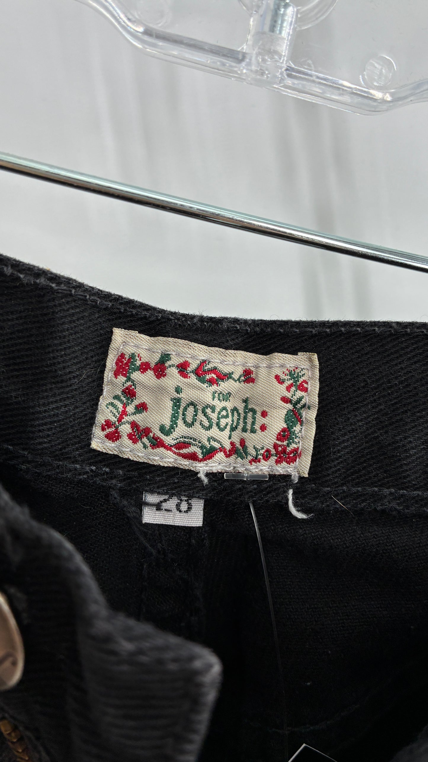 Vintage For Joseph Paris, France Black High Waisted Mom Jean (28)