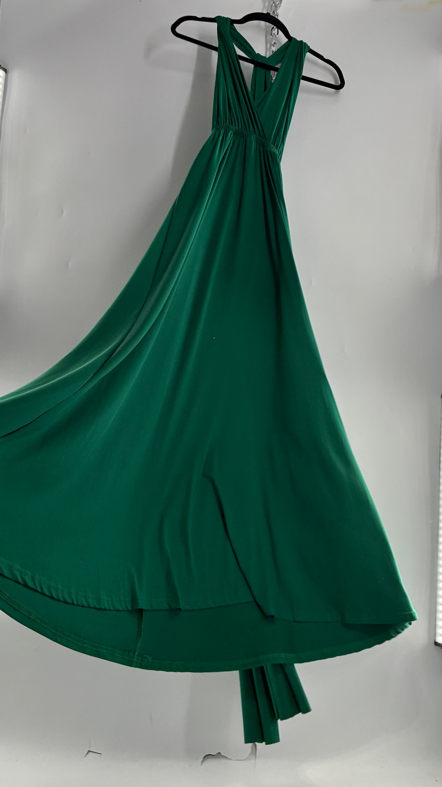 IBTOM CASTLE Forest Green Lycra Multi-Way Convertible Maxi (S)