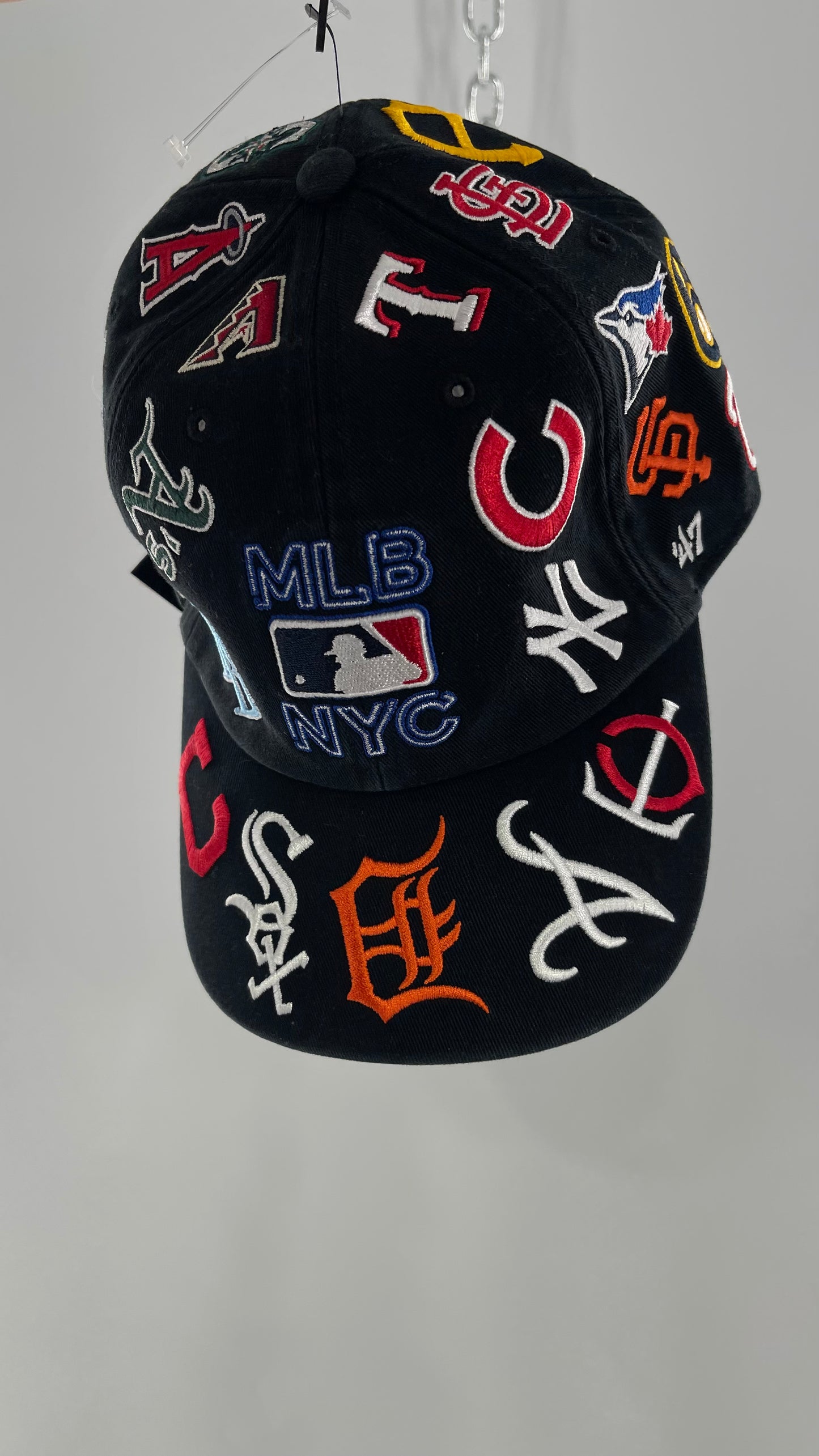 MLB Black Logo Baseball Hat