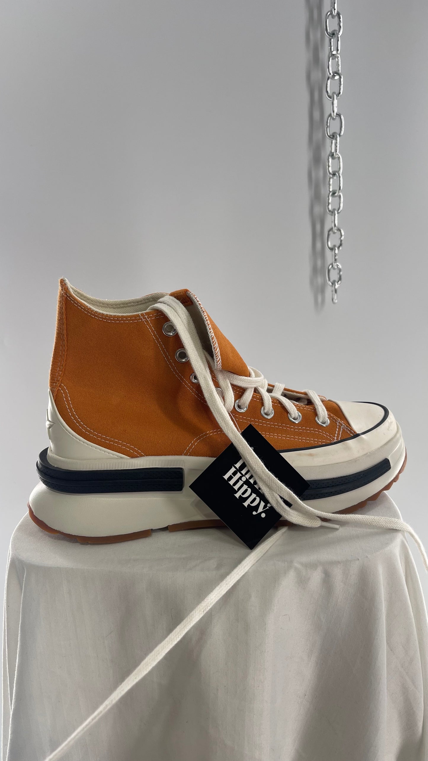 Converse All Stars Run Star Legacy CX Orange Platform Sneaker (9.5)