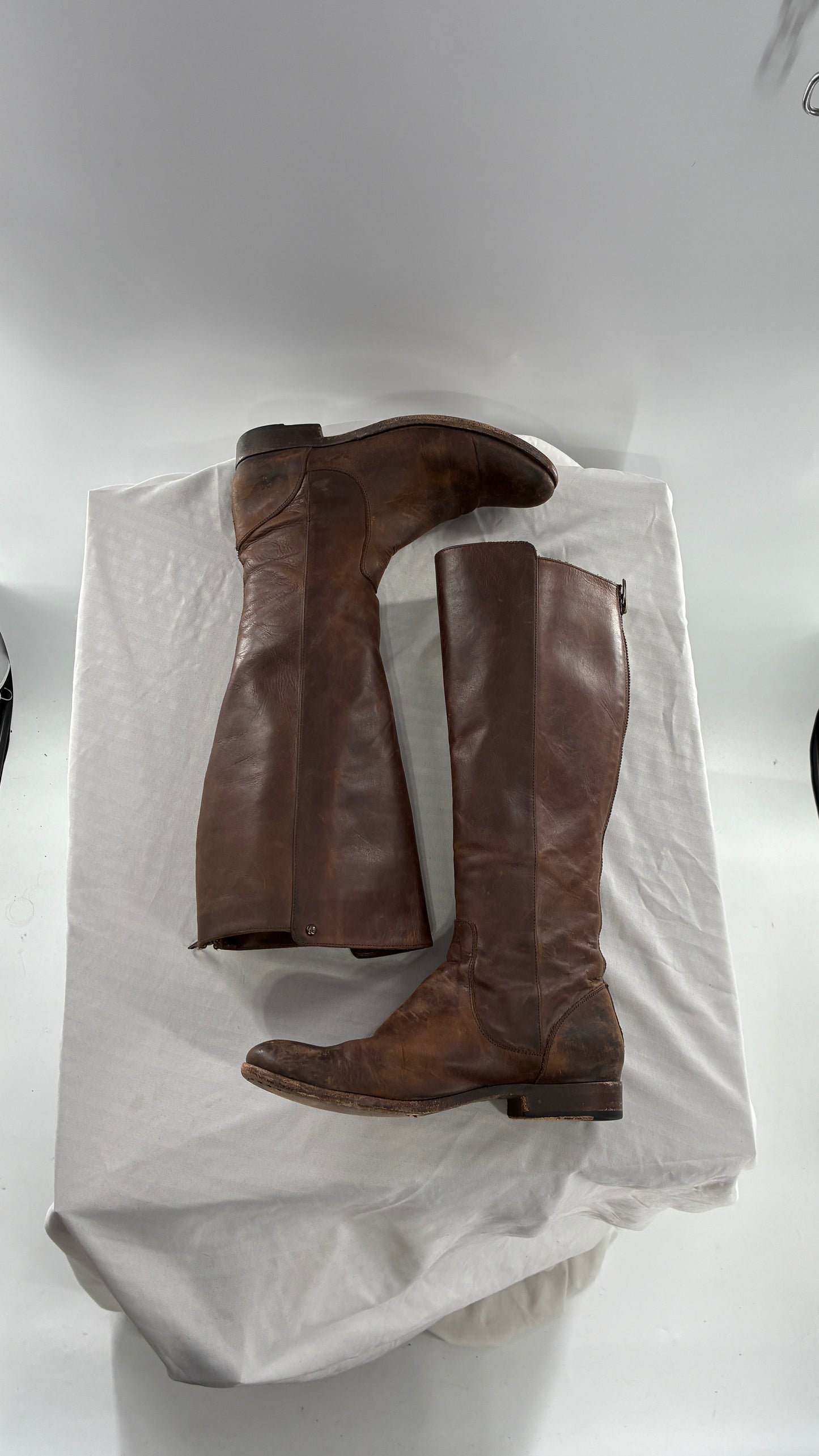 Vintage Distressed FRYE Riding Boots Made in Mexico (8)