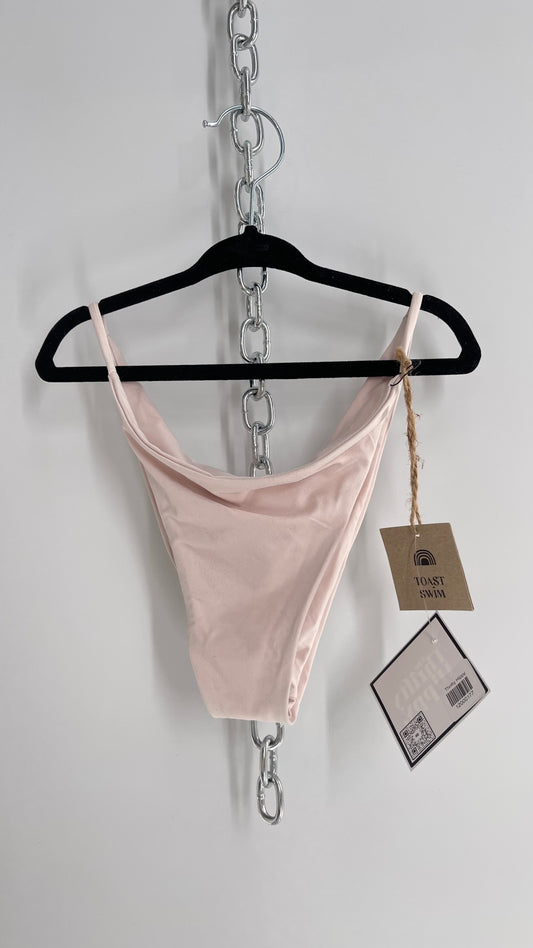 TOAST SWIM Light Pink Swim Bottoms (Medium)