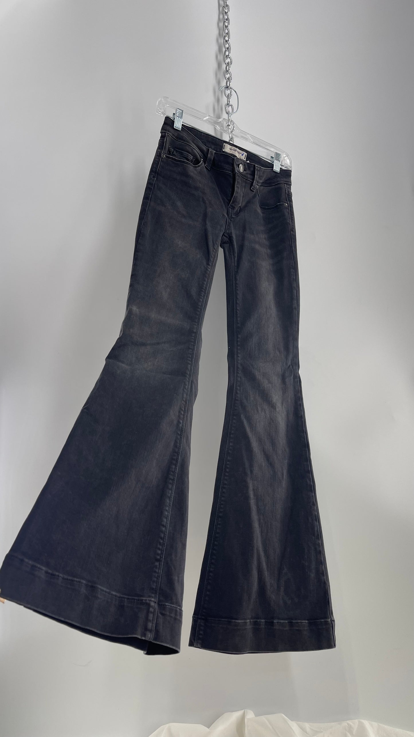 Free People Charcoal Grey Denim Flare (25)