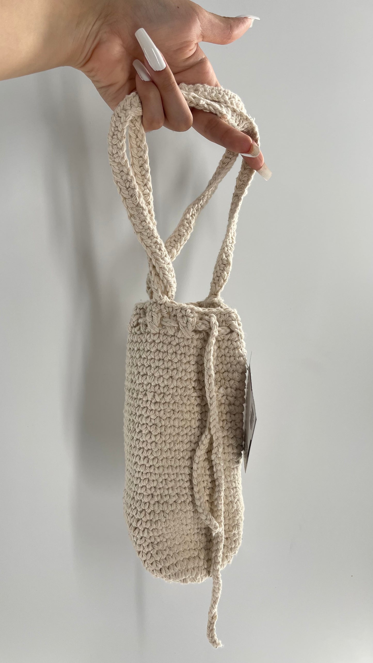 Imported Handmade Crochet Water Bottle Bag with Body/Shoulder Strap