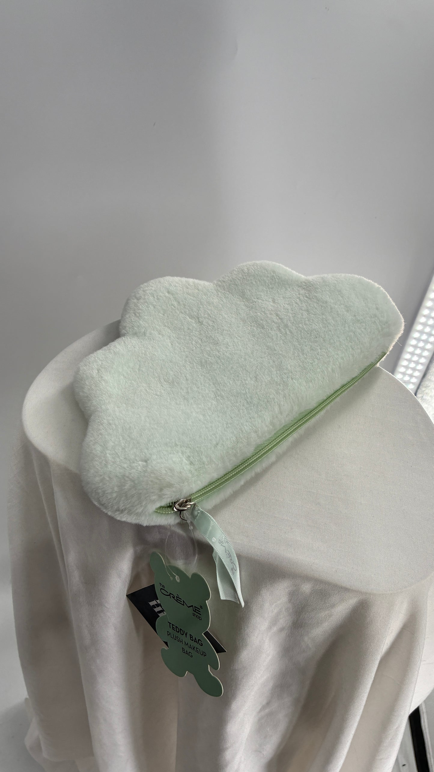 Plush Cloud Makeup Bag with Tags Attached